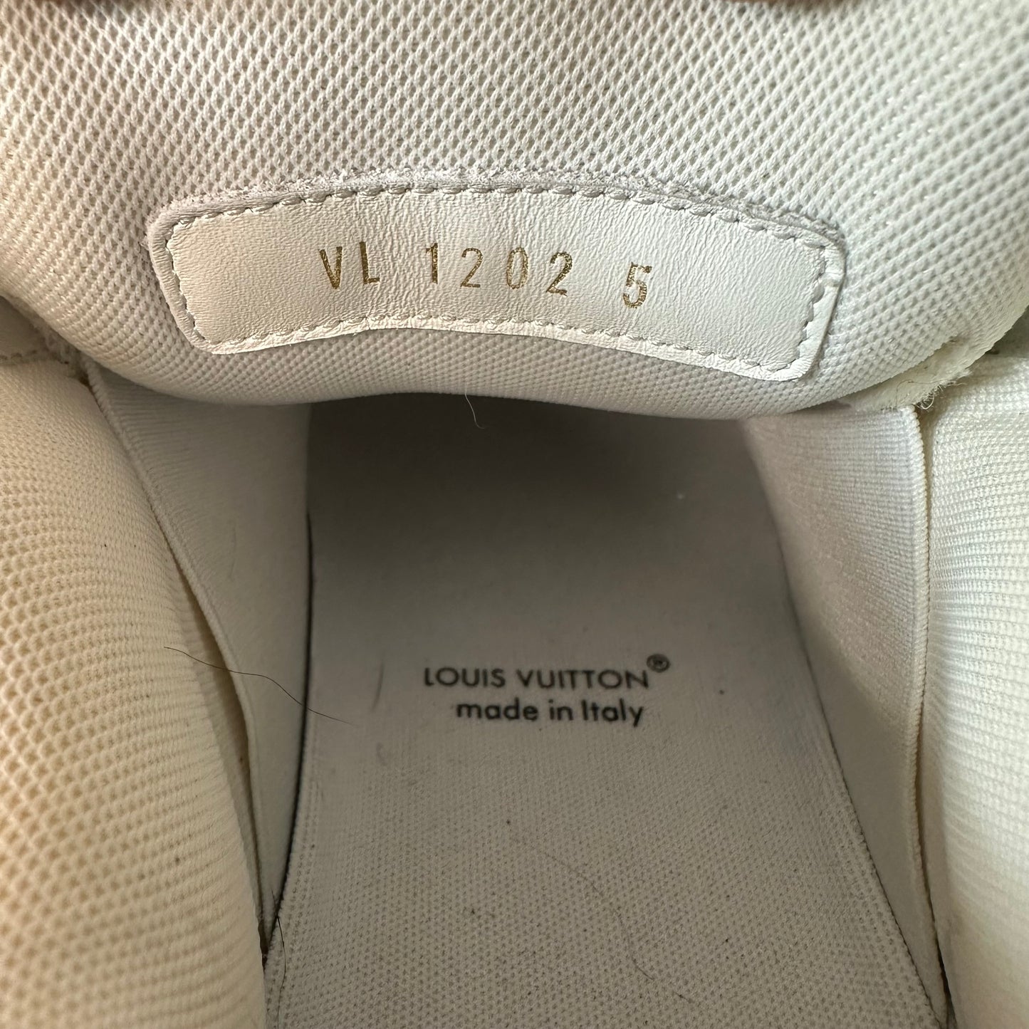 Louis Vuitton Orange White Maxi Trainer Sz 6.5 (5LV)