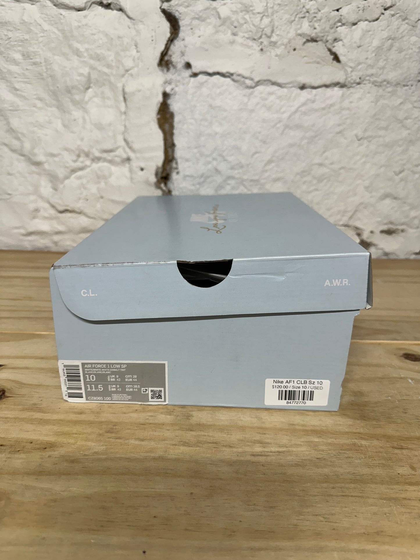 Nike Air Force 1 Low Certified Lover Boy Sz 10