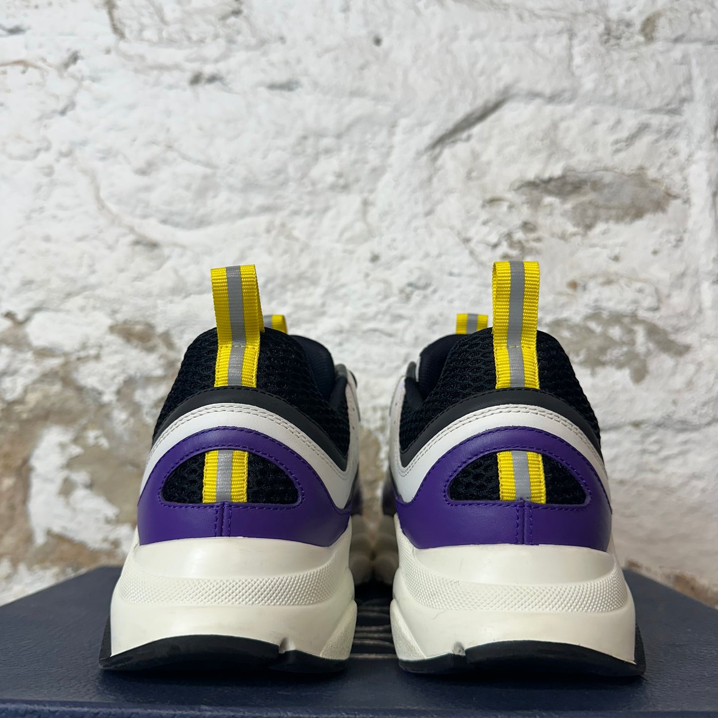 Dior B22 White Purple Black Sneaker Sz 8 (41)