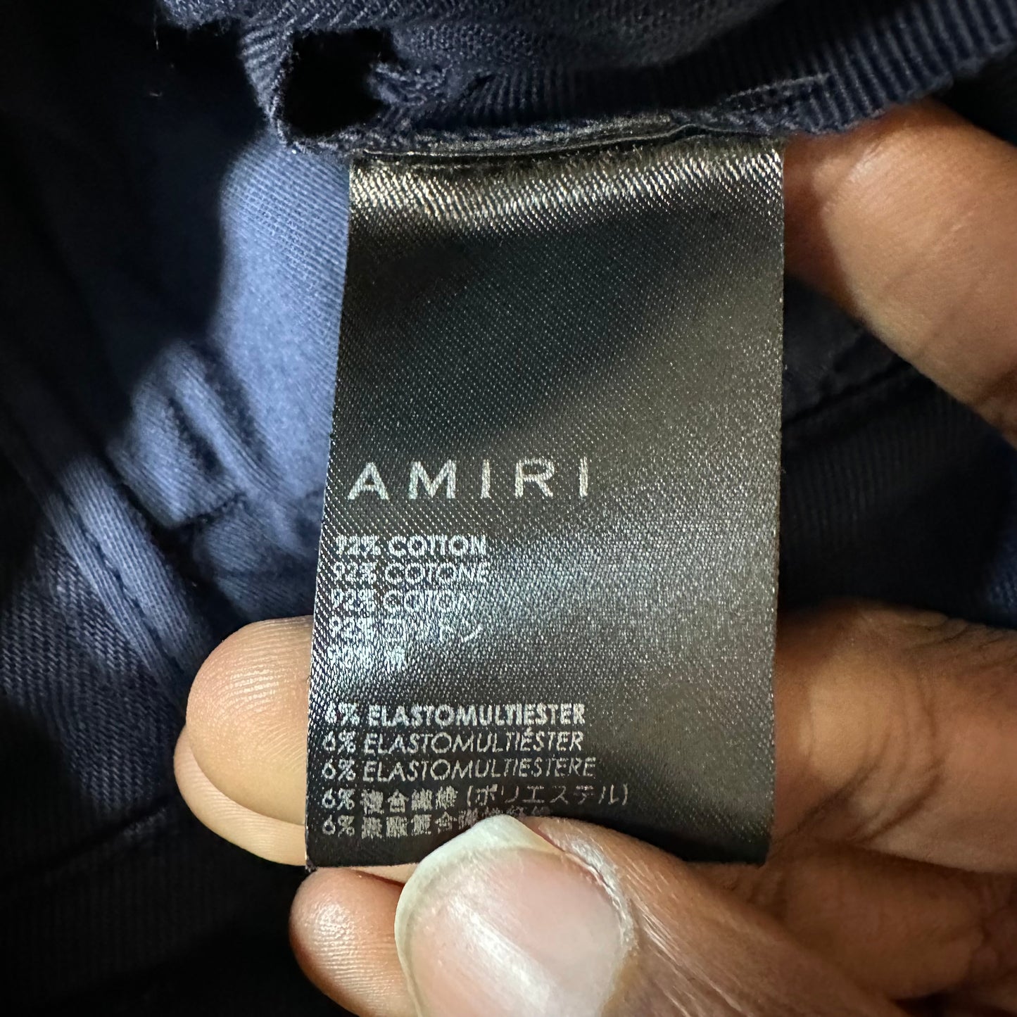 Amiri Navy Cargo Pants Sz 28