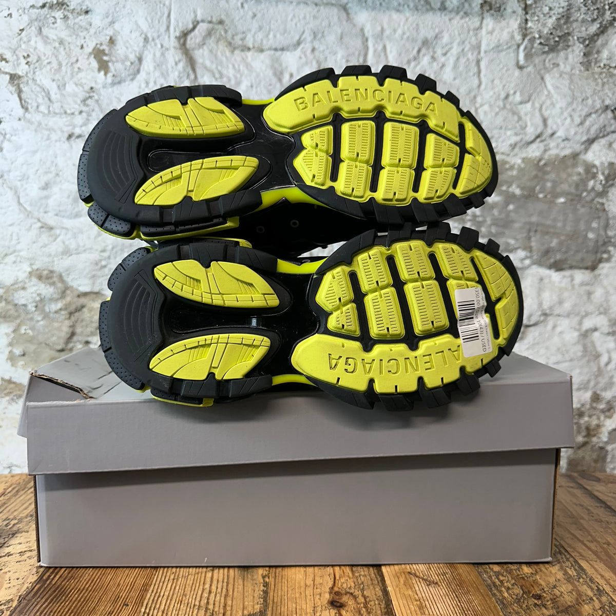 Balenciaga Track Runner Black Neon Yellow Sneaker Sz 10 (43)