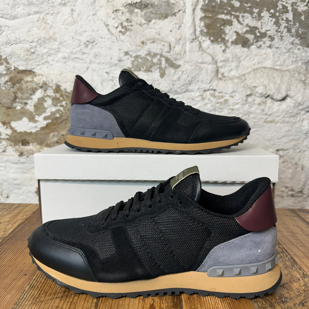Valentino Black Gray Rock Runner Sneaker Sz 9 (42) No Box