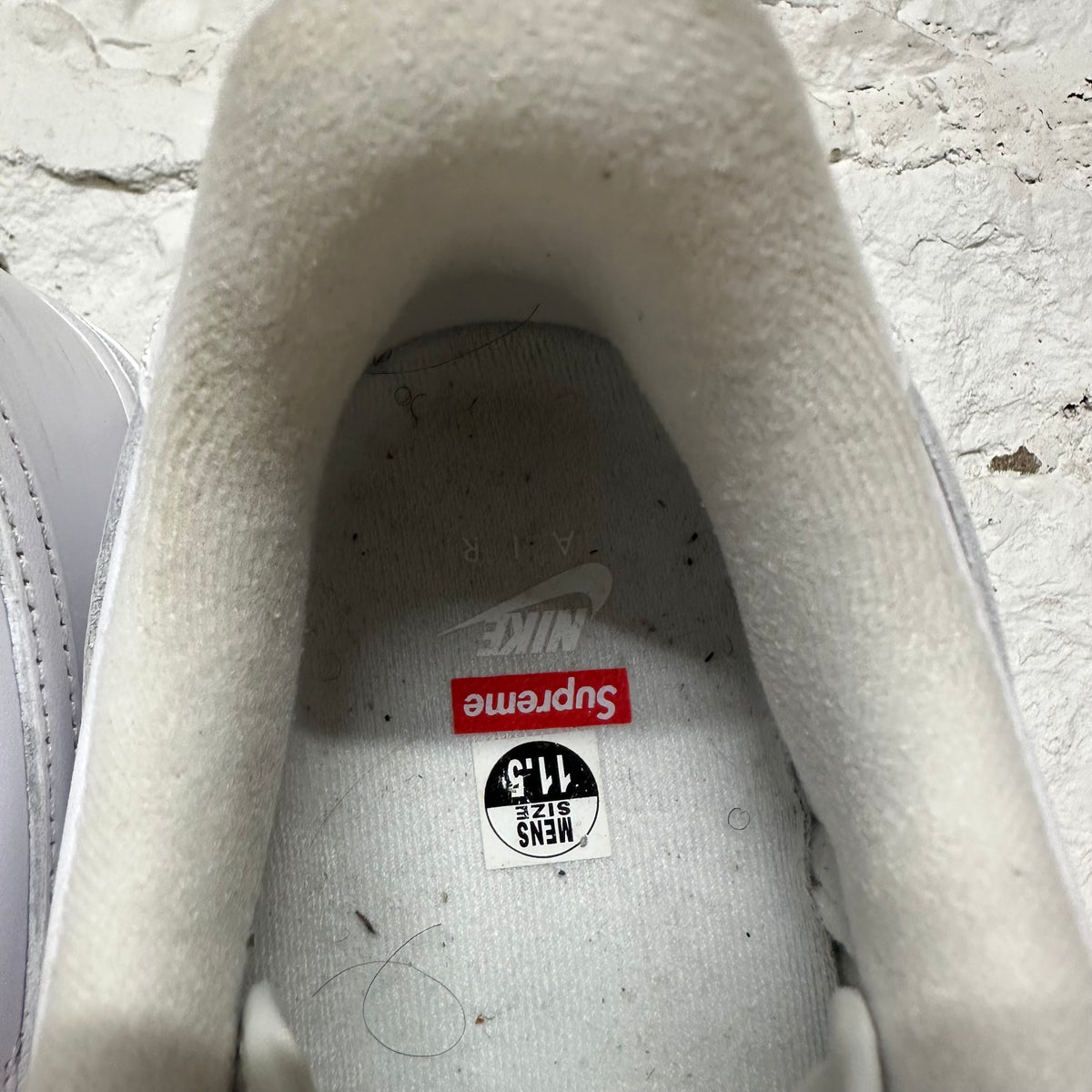 Nike Supreme 07 Air Force 1 Low White Bogo Sz 11.5