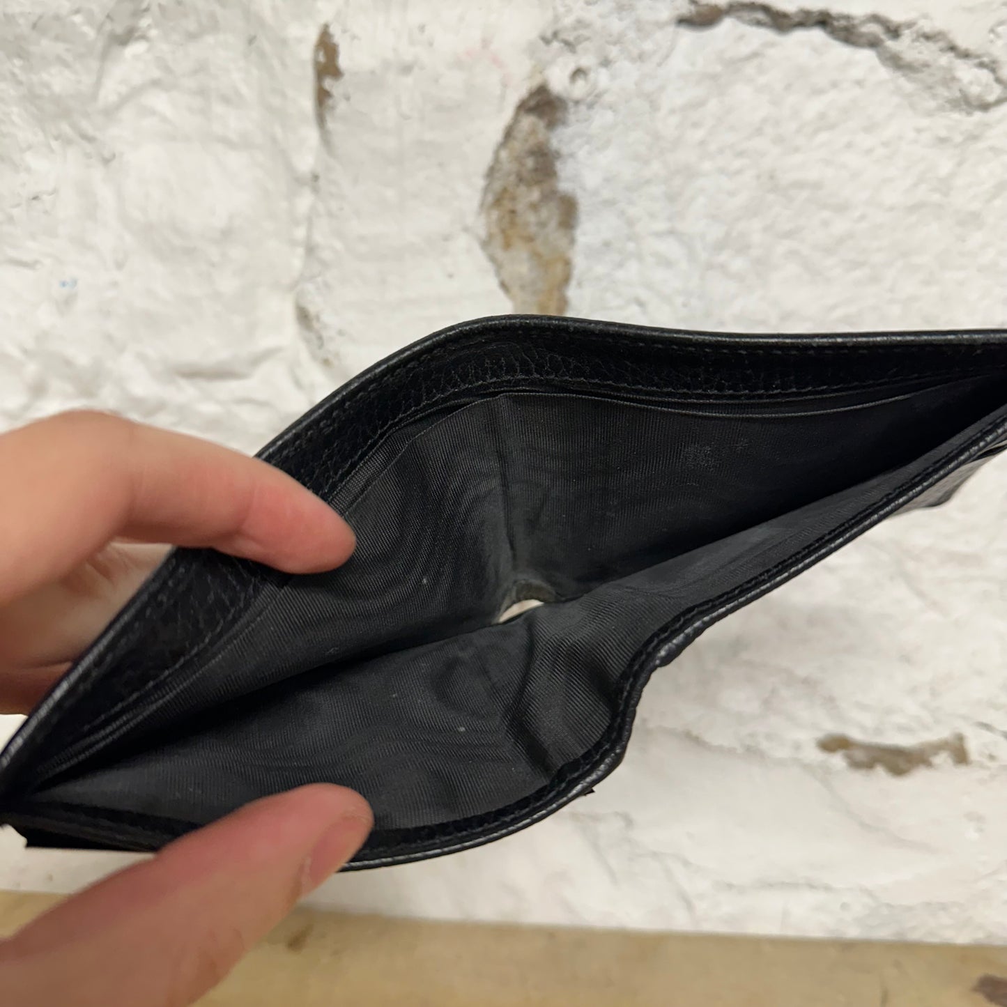Gucci Black Monogram Bifold Wallet