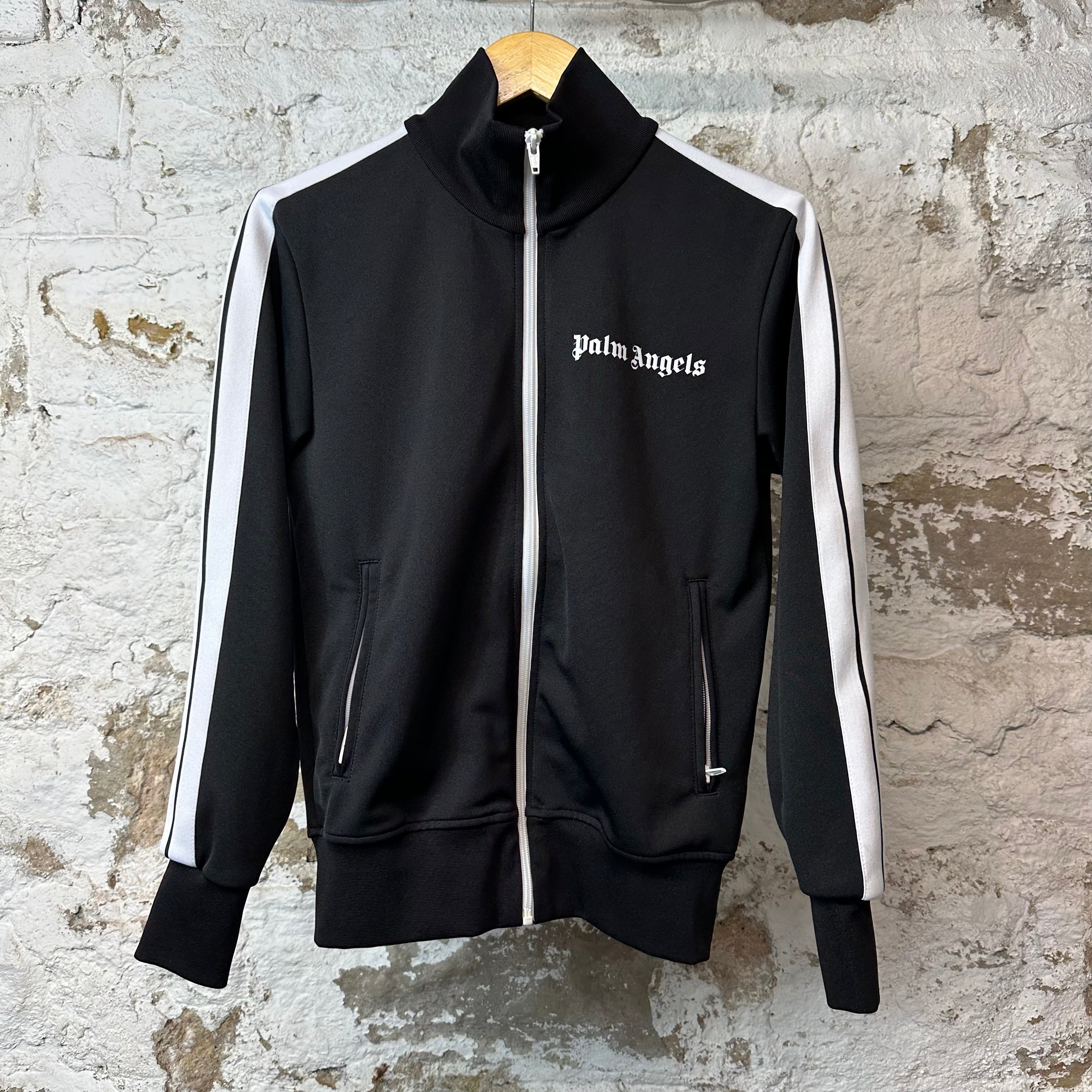 Palm Angels Black White Track Jacket Sz XS