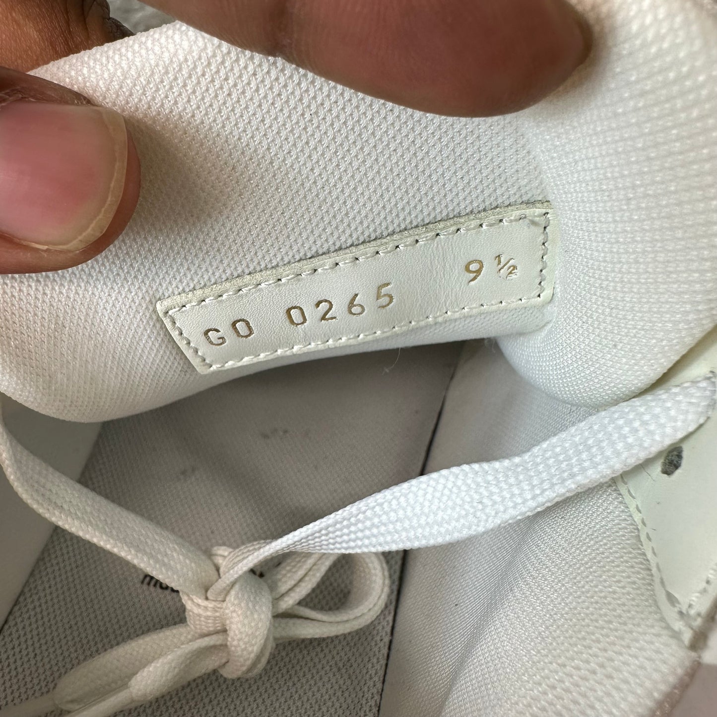 Louis Vuitton White Patent Monogram Trainer Sneaker Sz 11 (9.5LV)