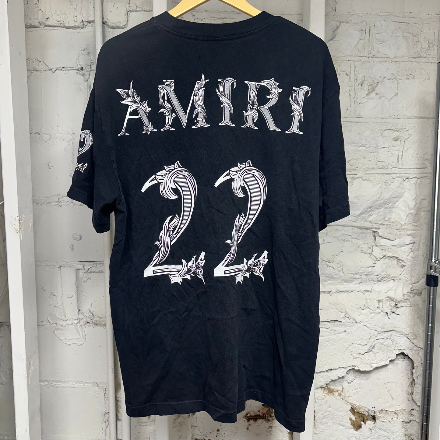 Amiri 22 Black T-Shirt Sz XL