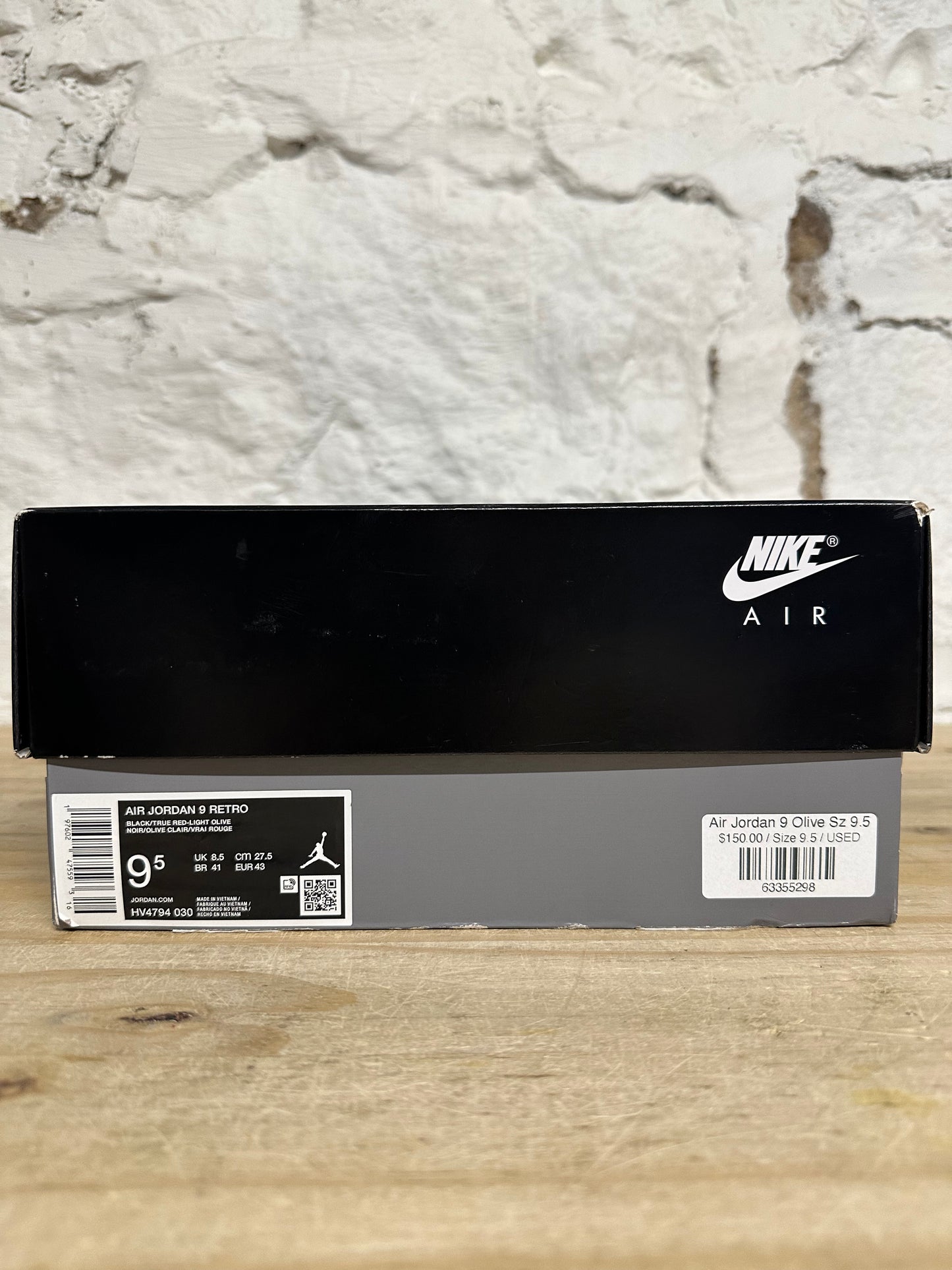 Air Jordan 9 Olive Sz 9.5