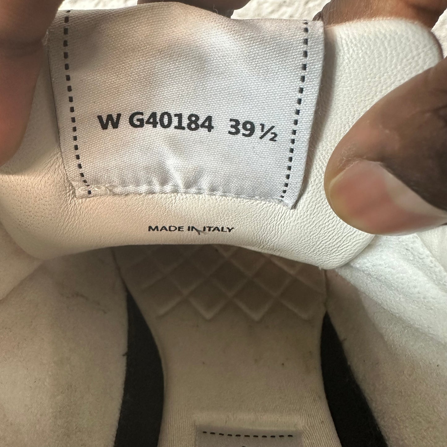 Chanel CC Salmon White Trainer Sneaker Sz 6.5 (39.5)