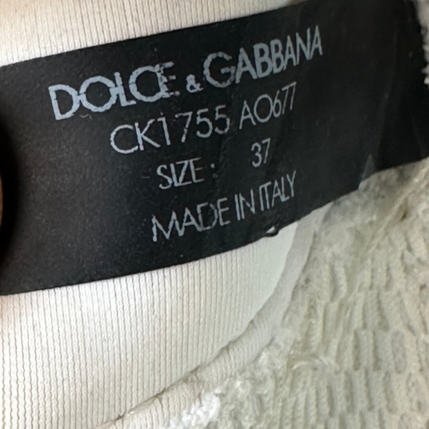 Dolce Gabbana Multicolor Patchwork NS1 Sneaker Sz 5 (37)