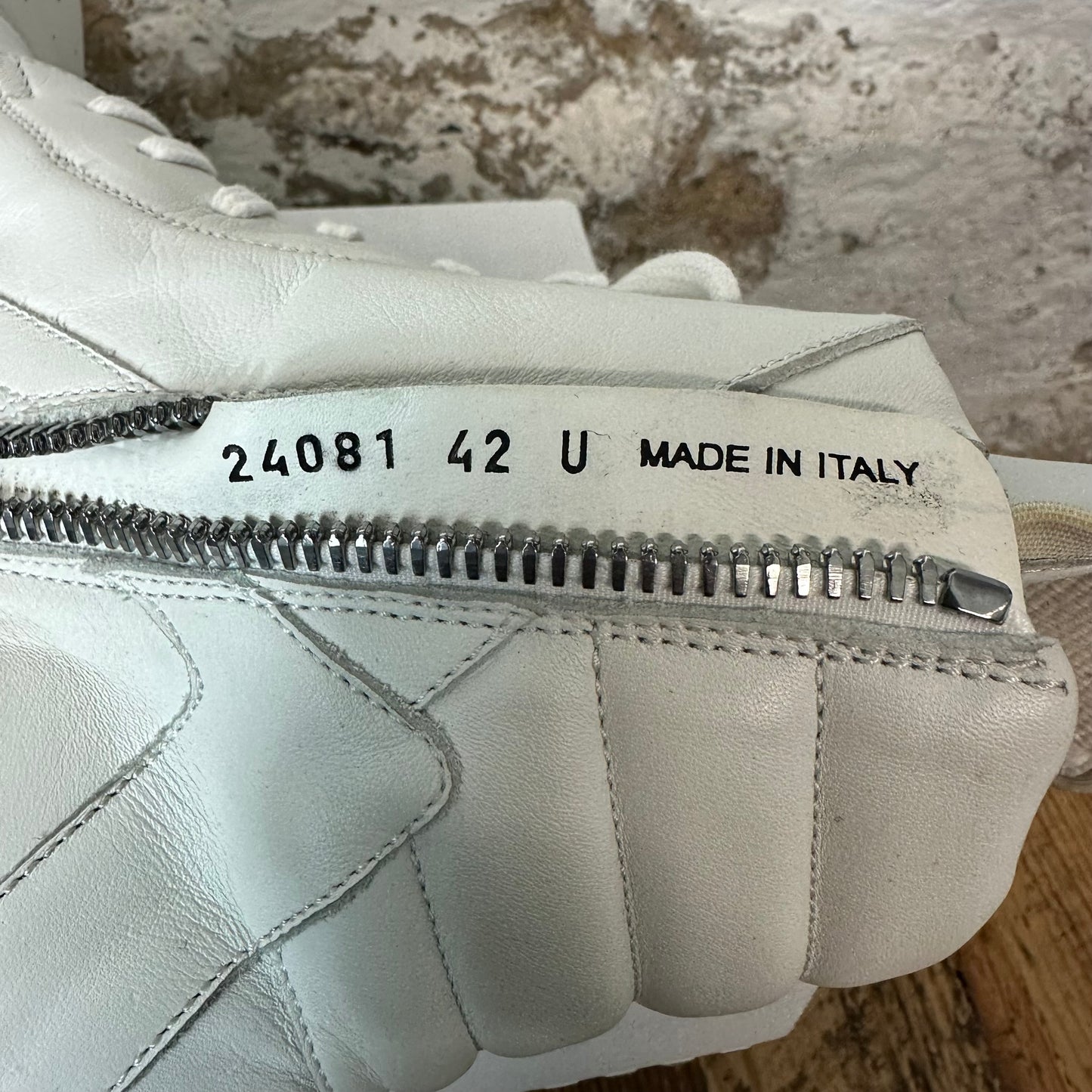 Rick Owens Geobasket White Transparent Sole Sneaker Sz 9 (42)