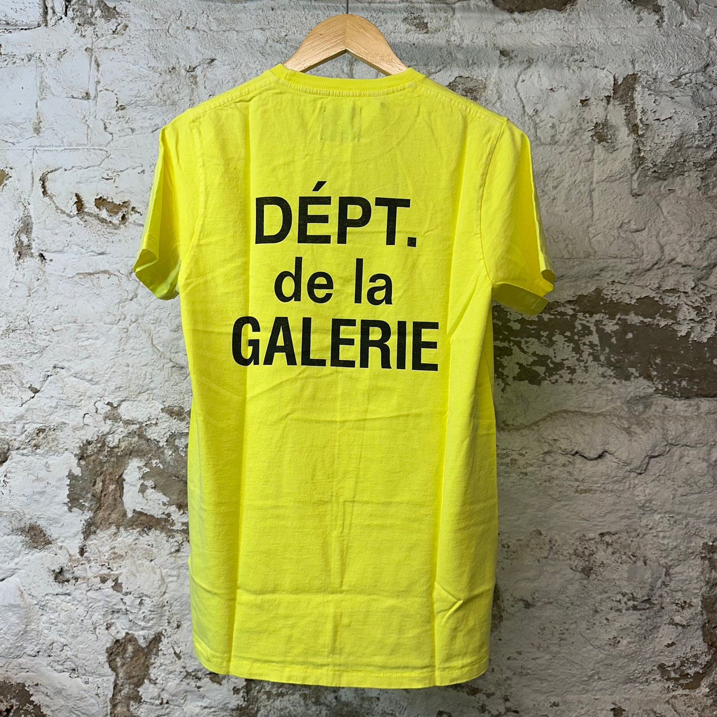 Gallery Dept Black Logo Yellow T-shirt