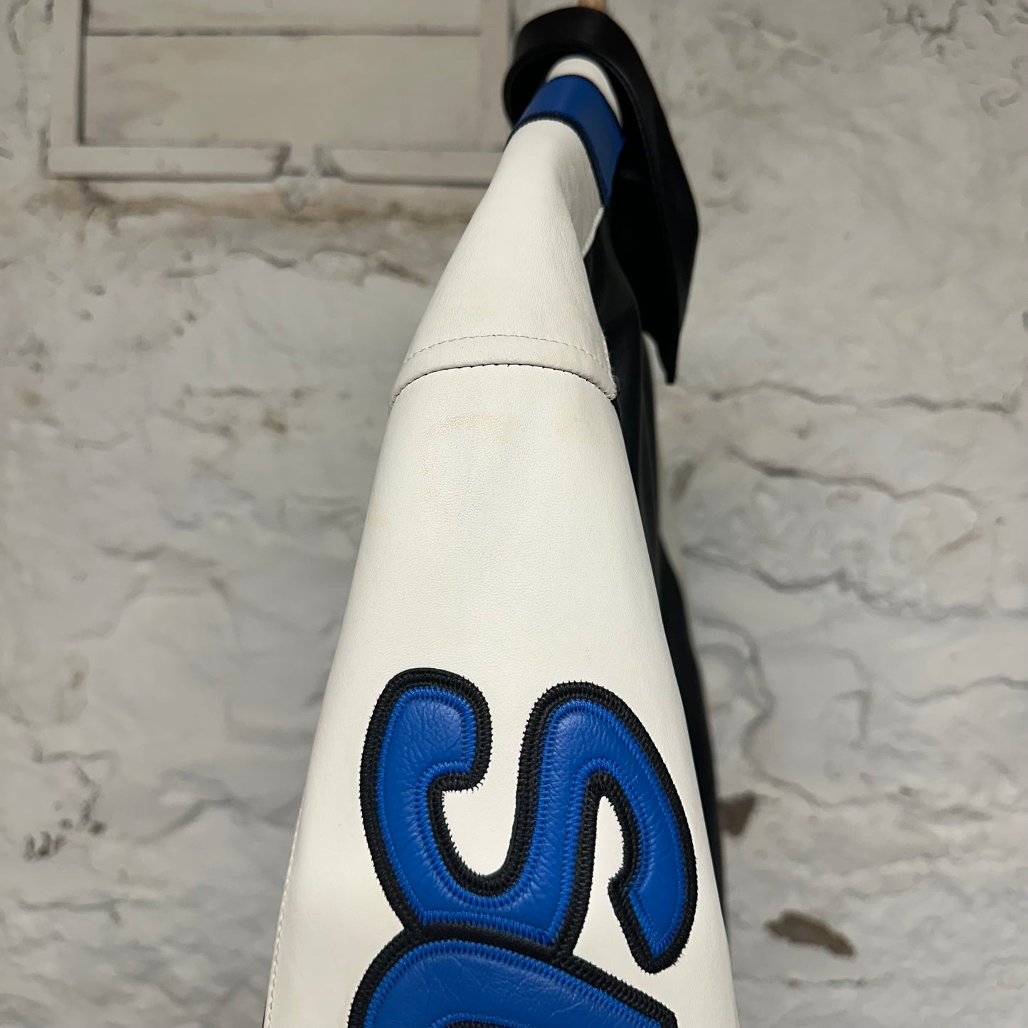 Supreme Smurfs Leather Varsity Jacket Sz M