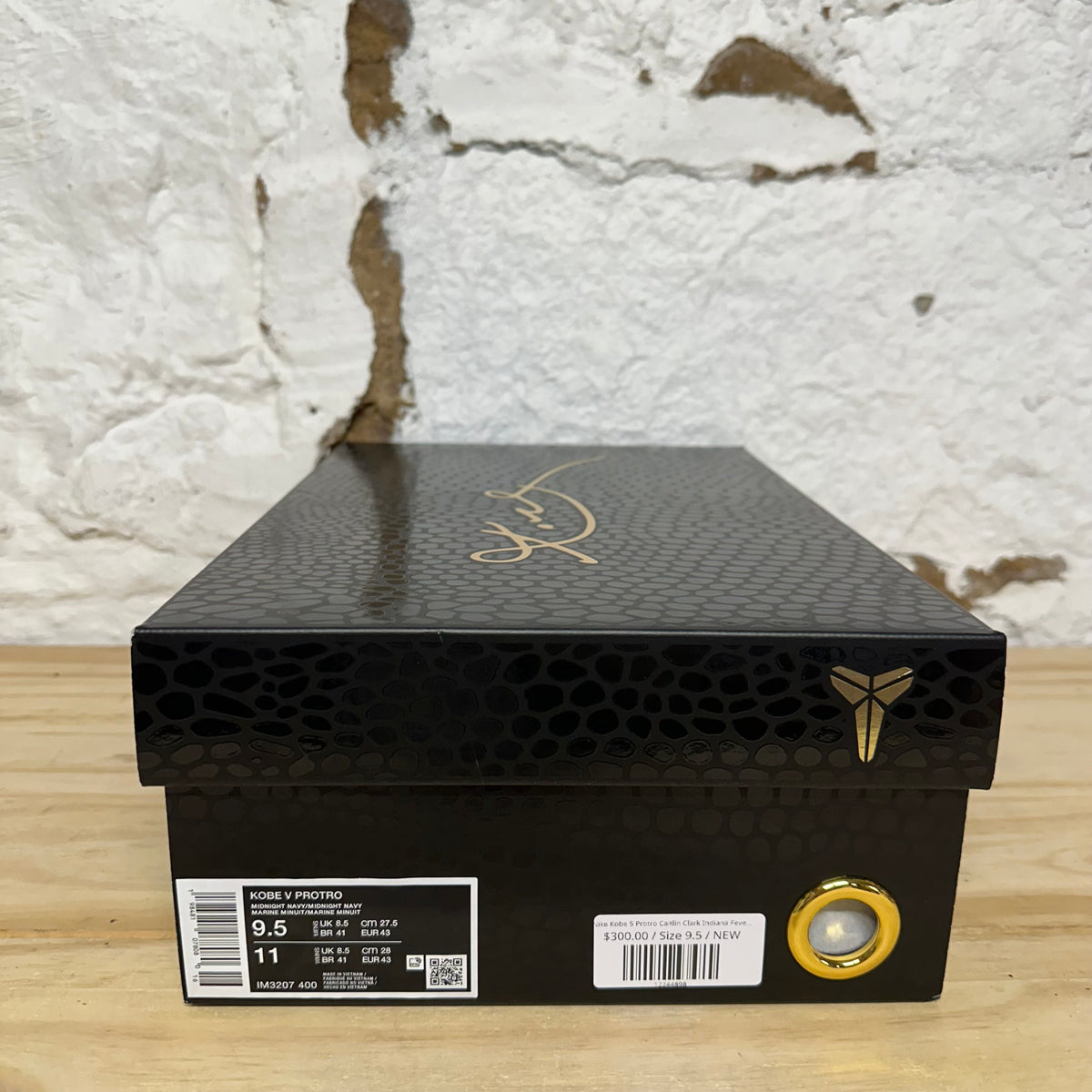 Nike Kobe 5 Protro Caitlin Clark Indiana Fever Sz 9.5 DS