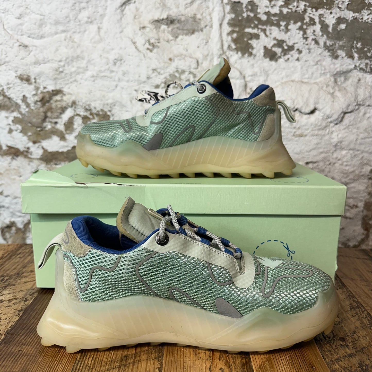 Off-White Odyssey Mesh Mint Sz 10 (43)