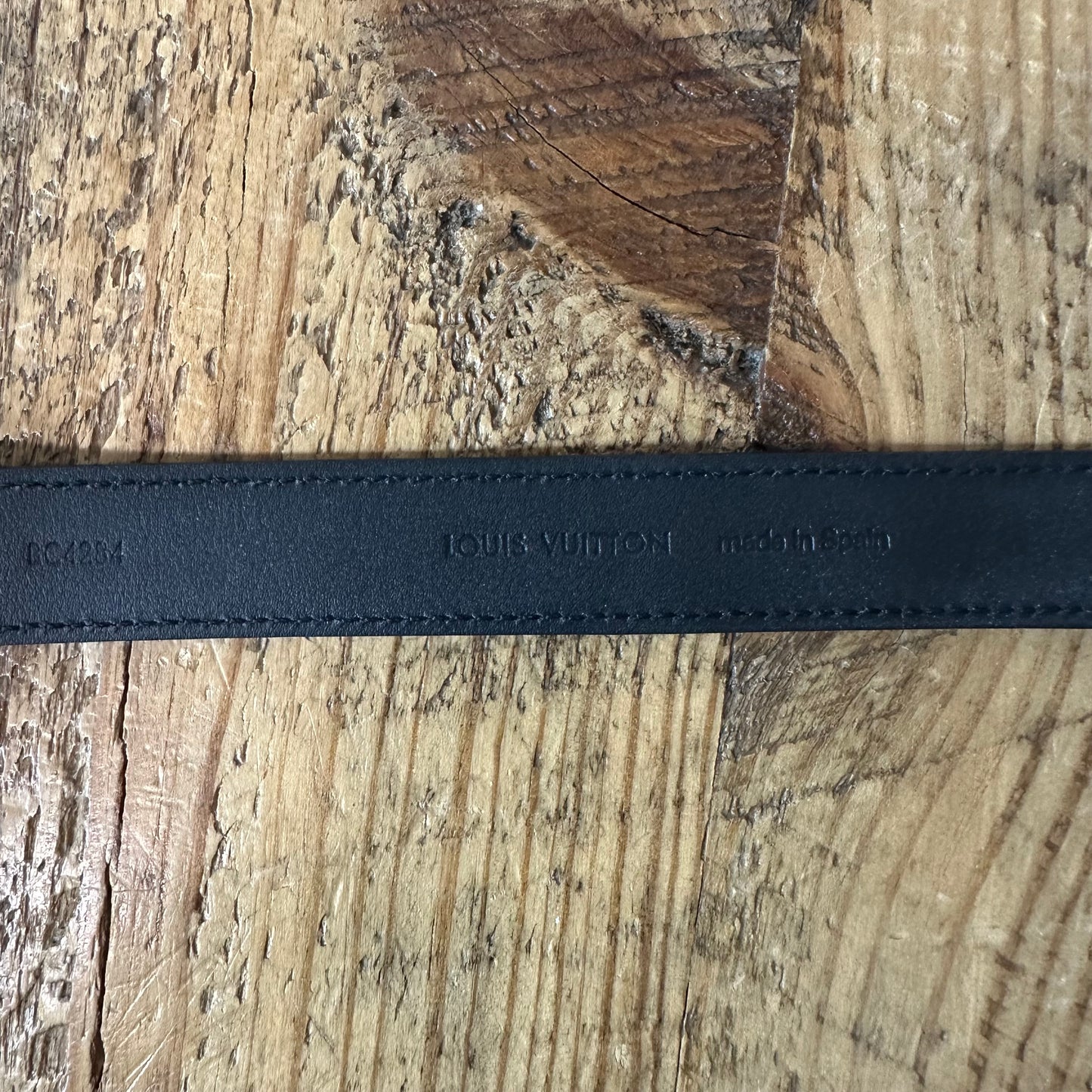 Louis Vuitton Graphite Slim Bracelet Sz 19 W/ Box
