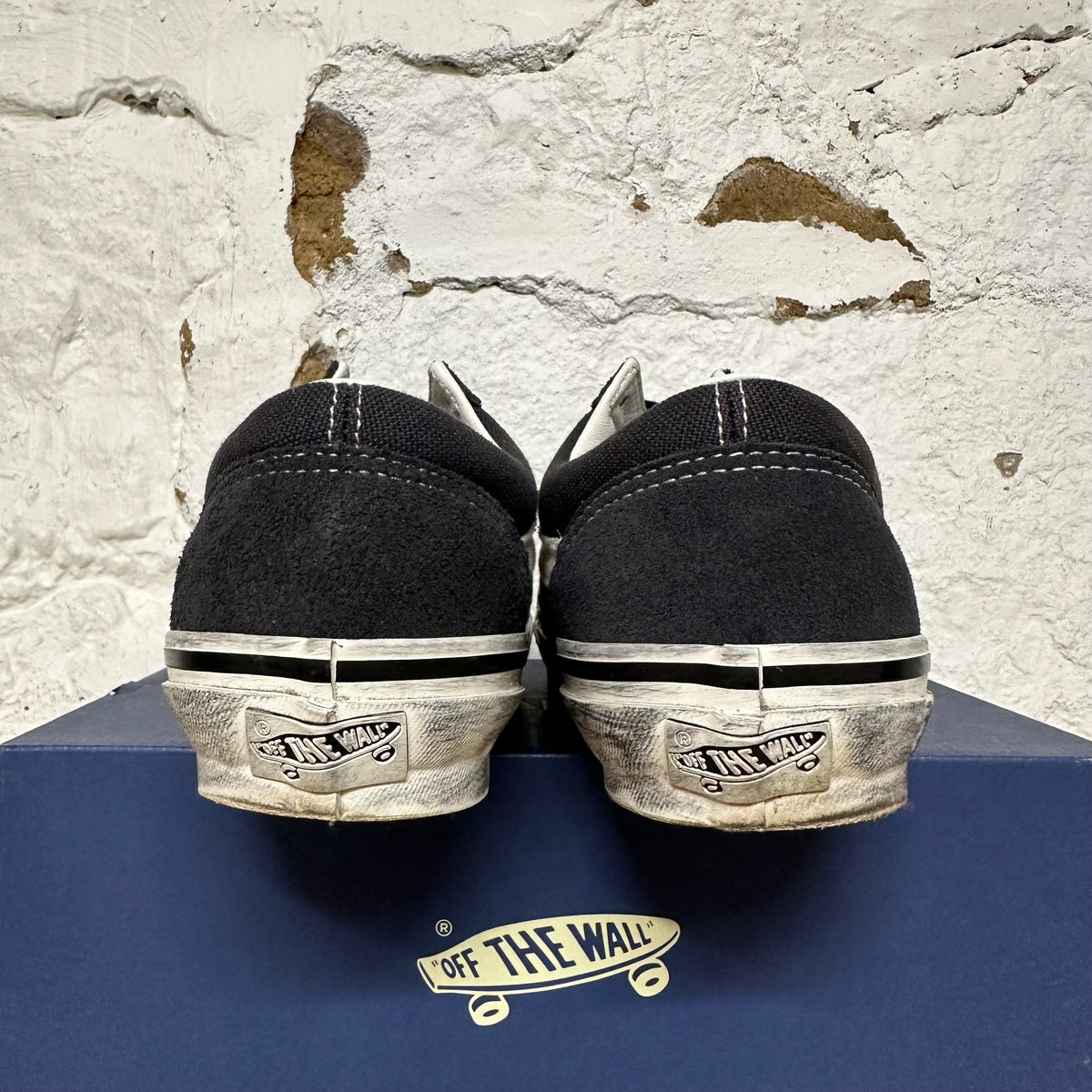 Vans Old Skool 36 Paint Splatter Charcoal Grey Sz 8.5