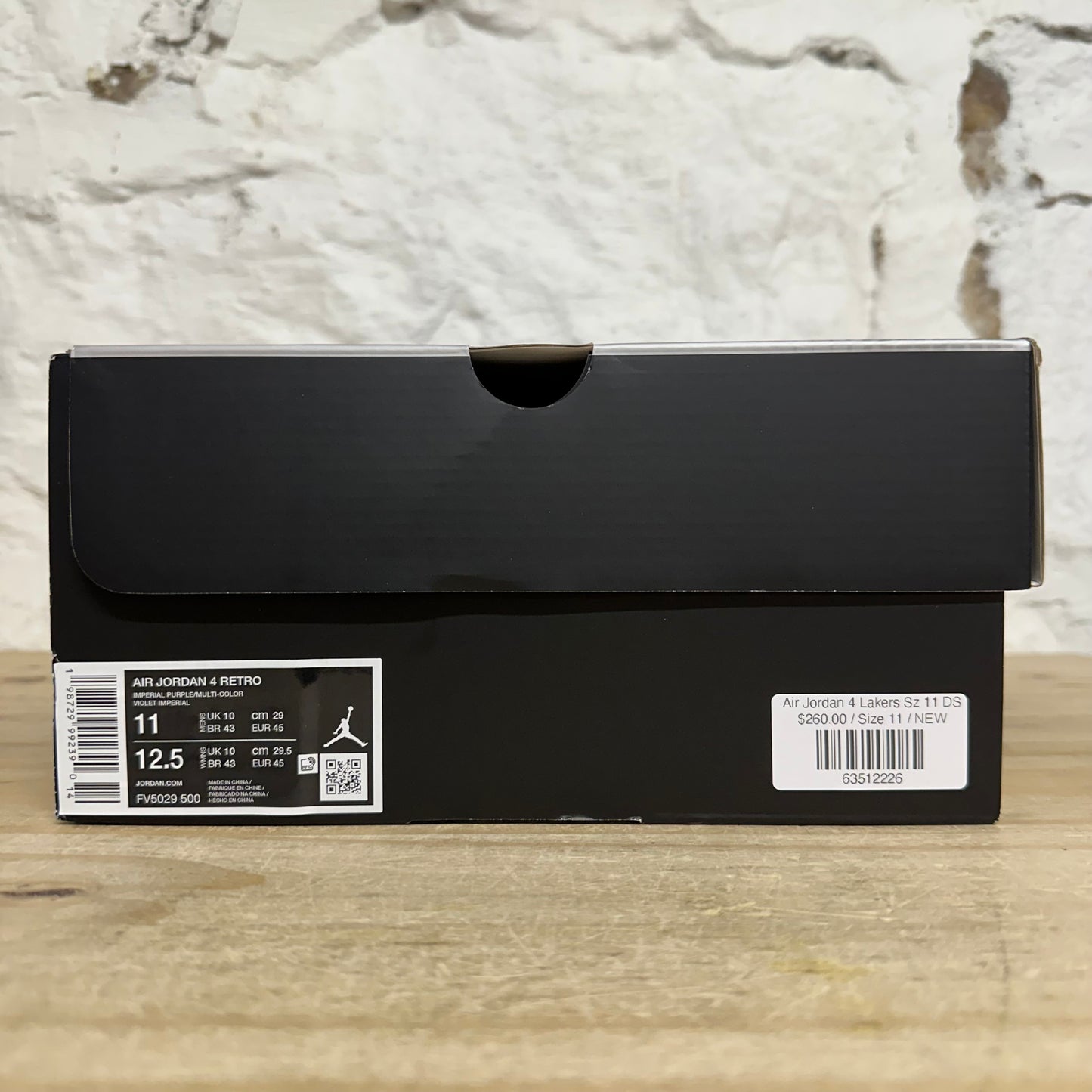 Air Jordan 4 Lakers Sz 11 DS