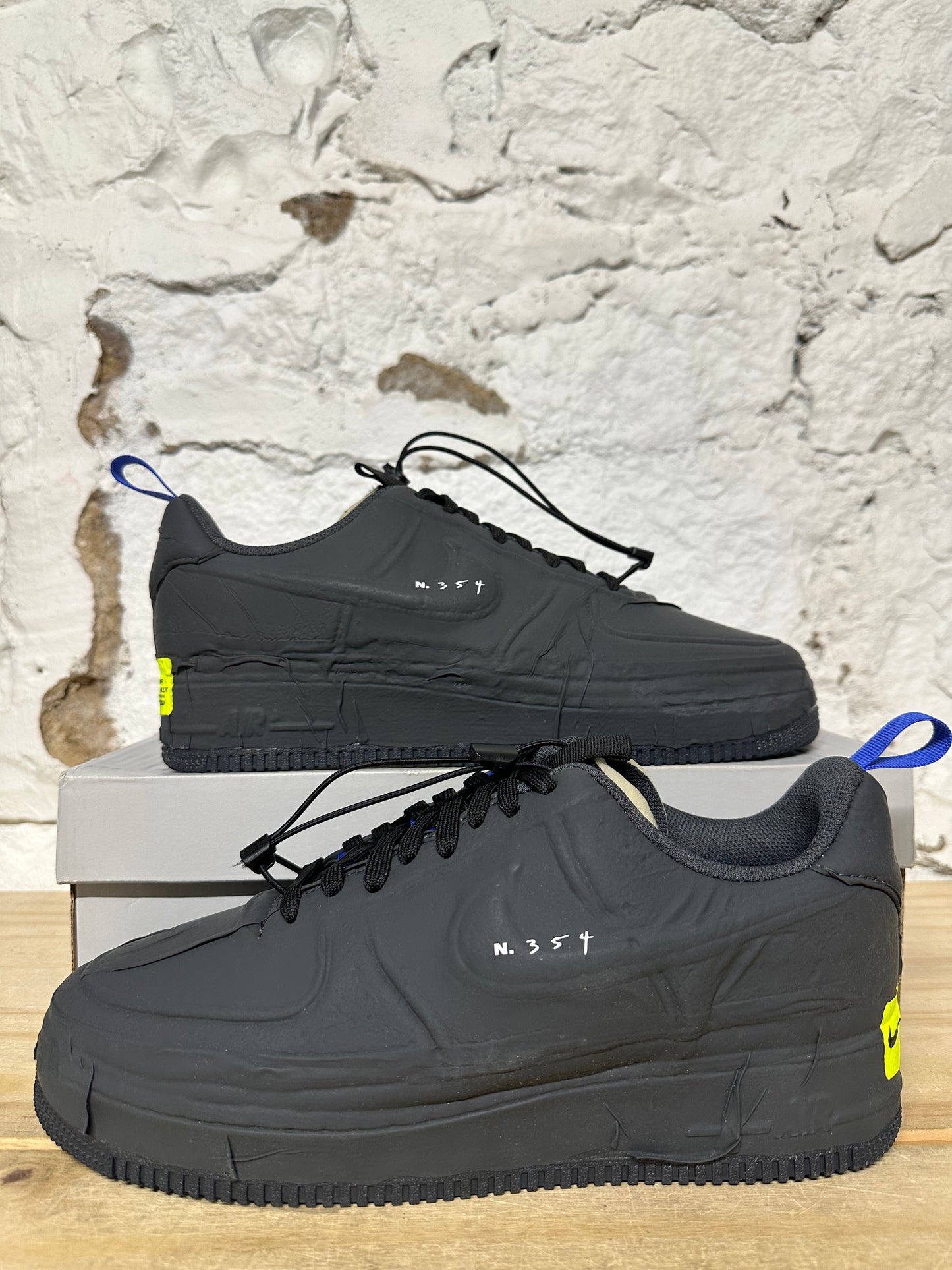 Nike Air Force 1 Low Experimental Black Sz 10 DS