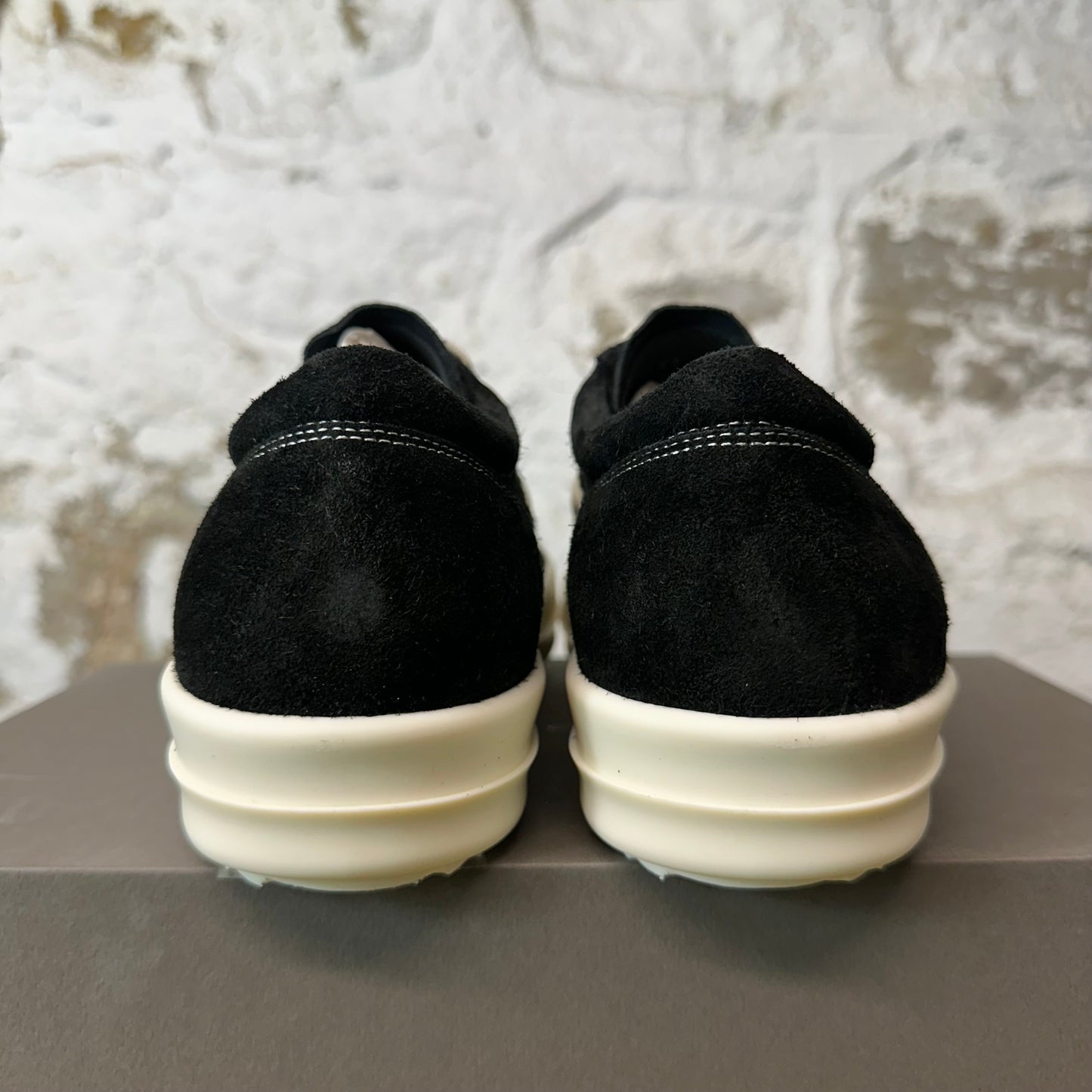 Rick Owens VIntage Black Suede Milk Sneaker DS