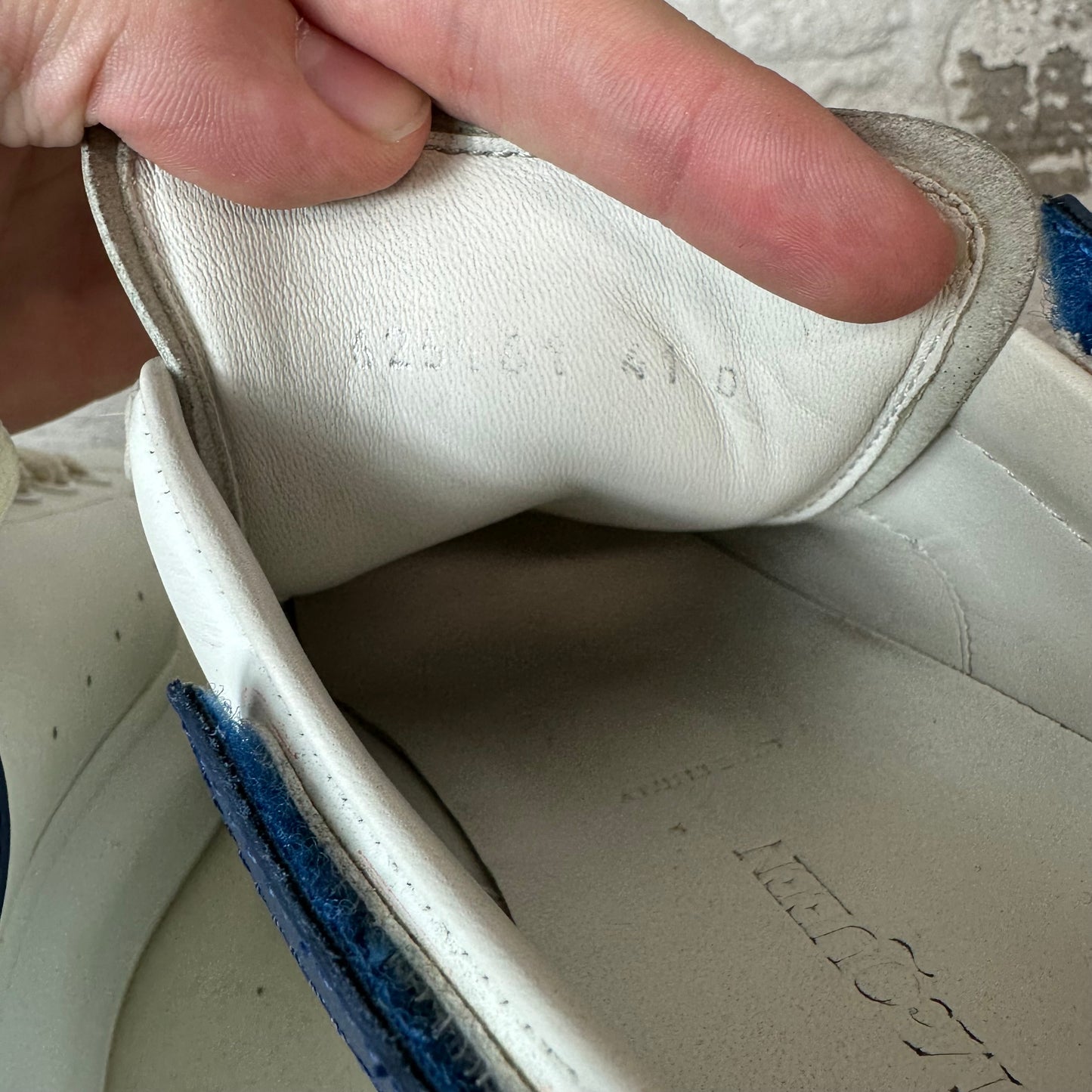 Alexander Mcqueen Changing Tab White Sneaker Sz 8 (41)