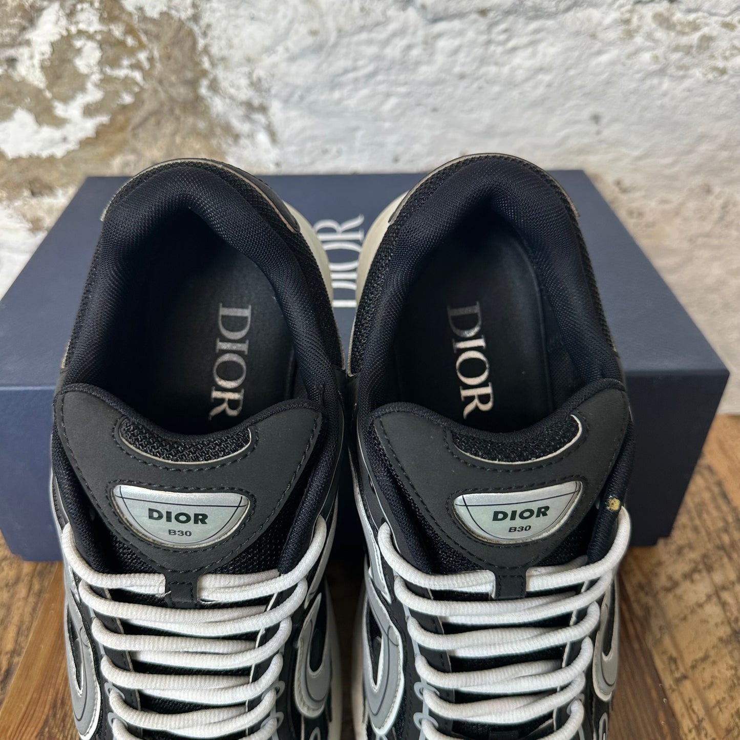 Dior B30 Black Grey White Sneaker Sz 10 (43)