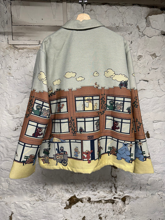 Kith Sesame Street Lafeyette St Tapestry Jacket Sz XXL