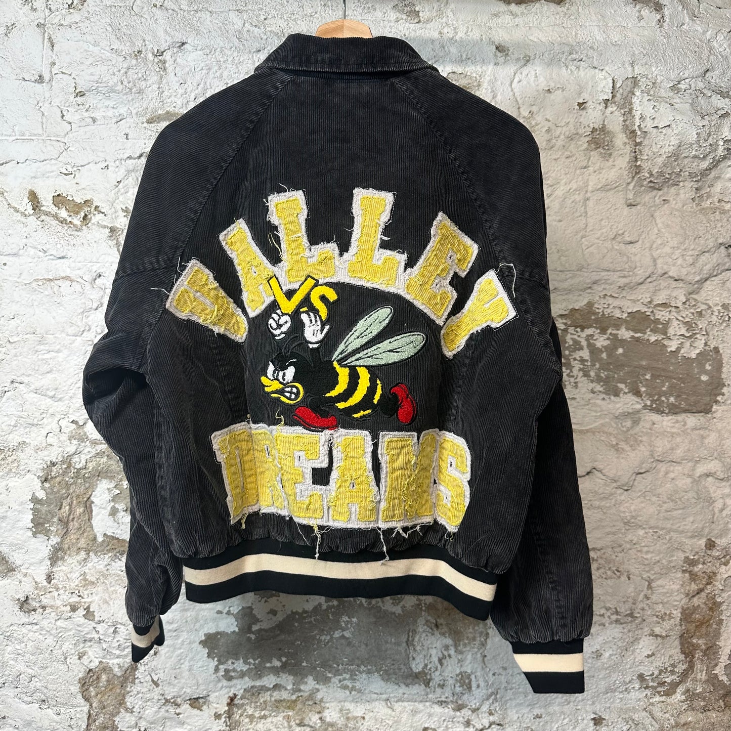 Vale Angry Bee Black Corduroy Jacket