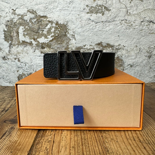 Louis Vuitton Monument Outline Black Belt Sz (95/38) W/ Box