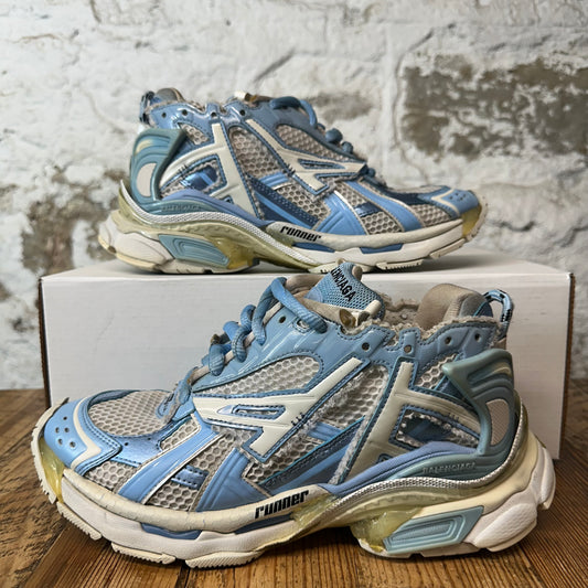 Balenciaga Runner Light Blue White Sneaker Sz 6 (38)