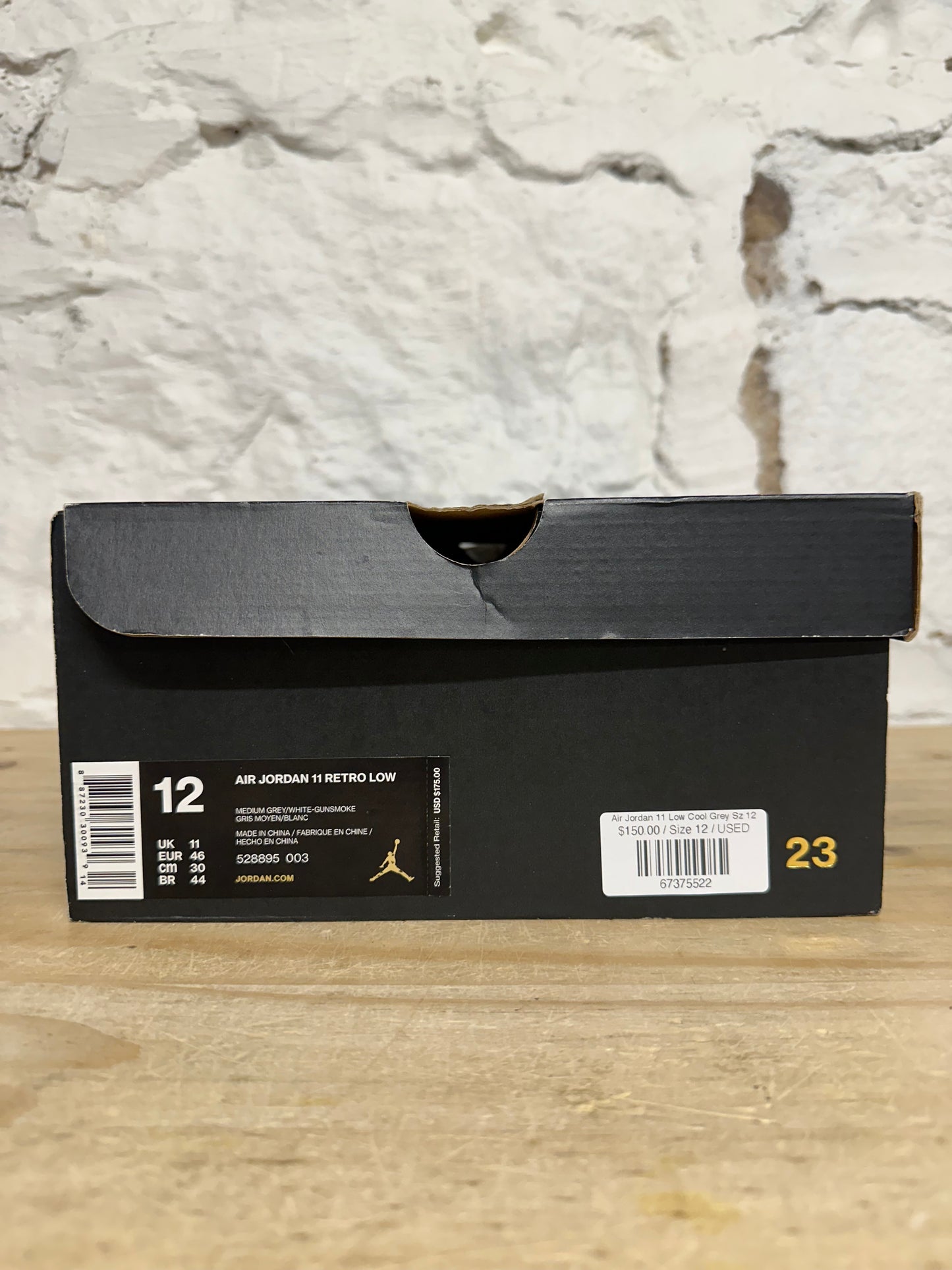 Air Jordan 11 Low Cool Grey Sz 12