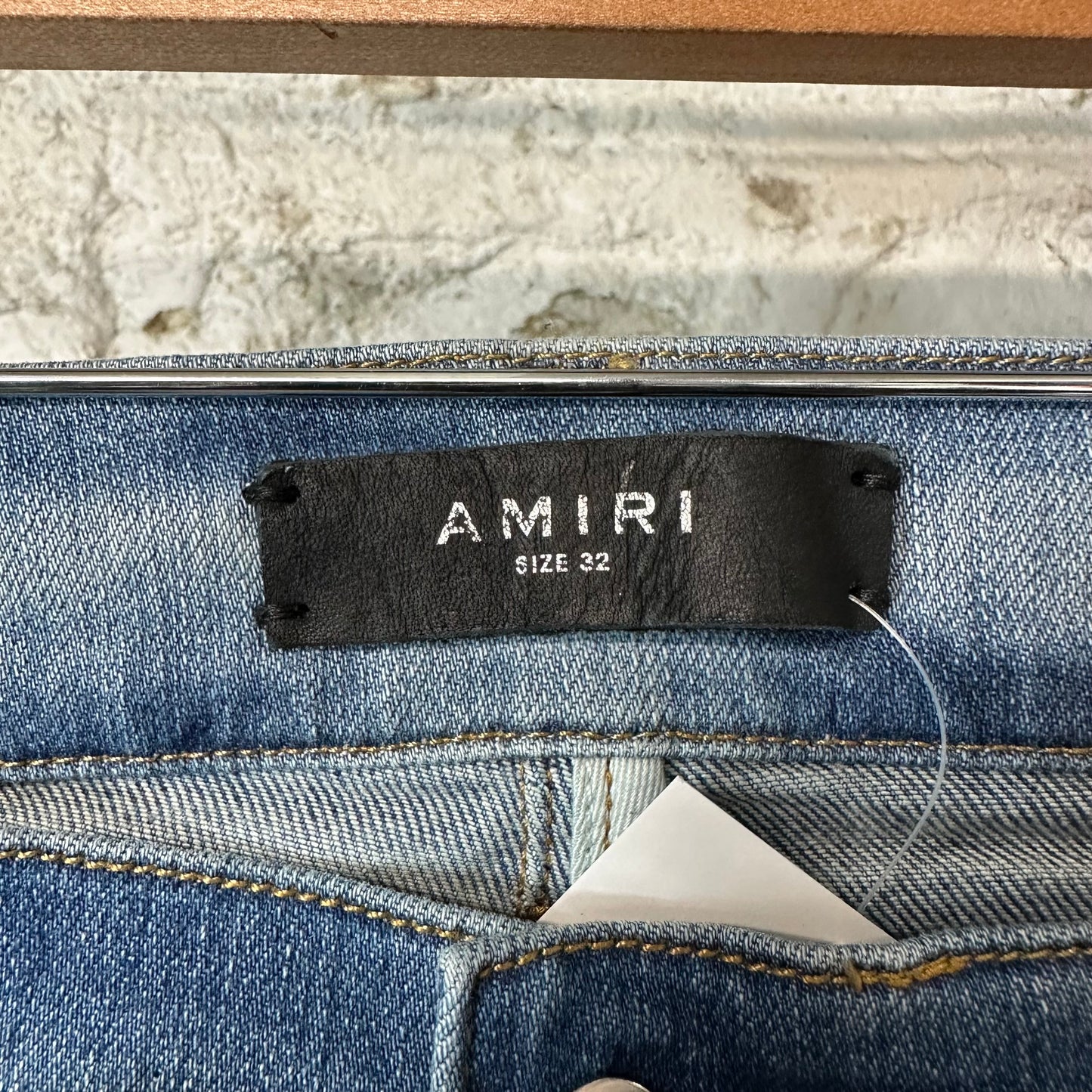 Amiri Plain Honeycomb Denim Jeans Sz 32
