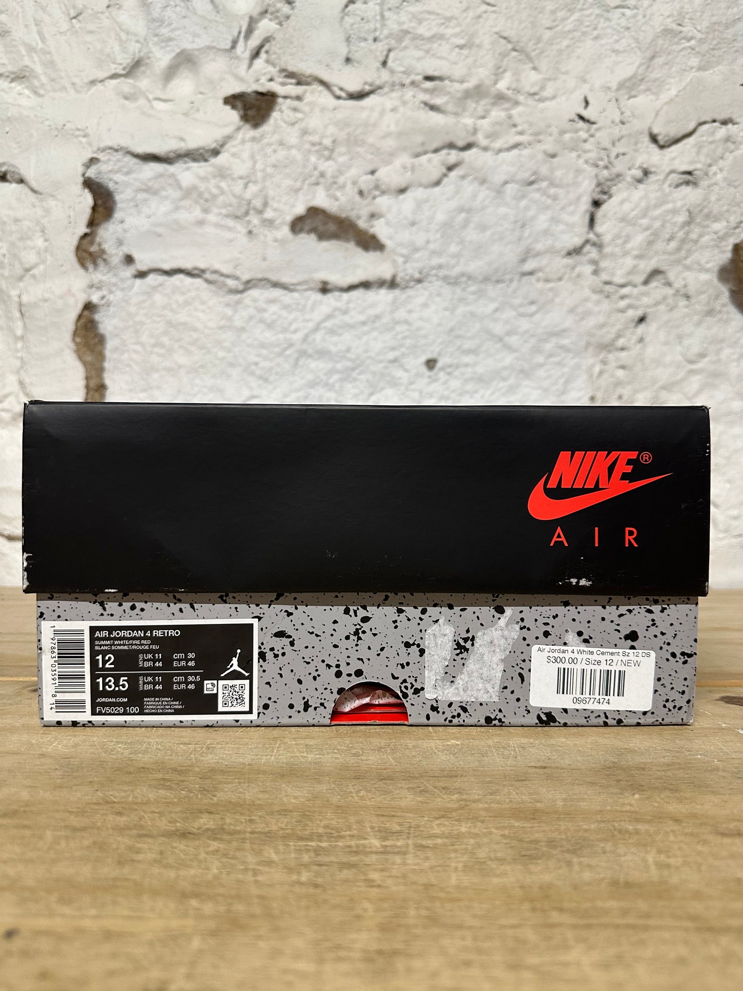 Air Jordan 4 White Cement Sz 12 DS