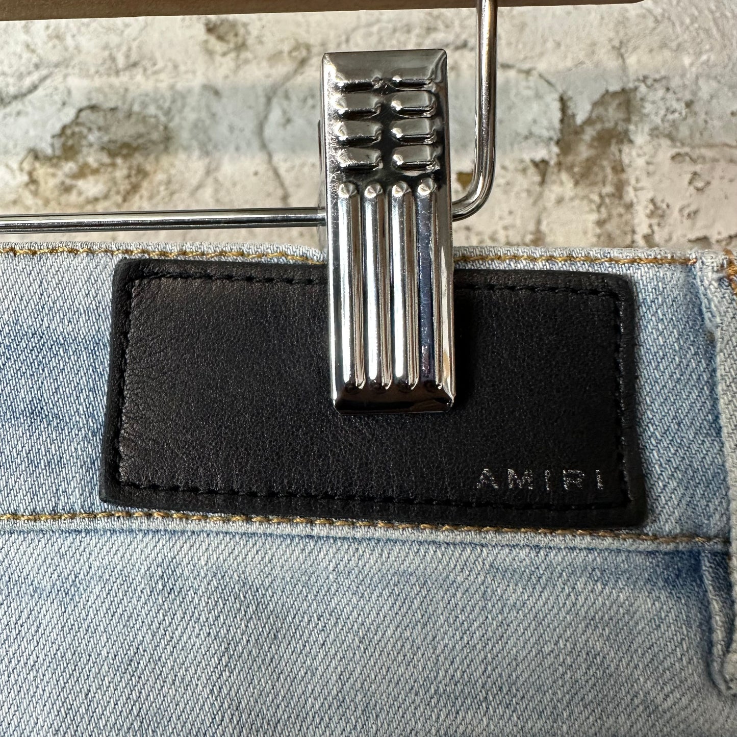 Amiri MX1 Black White Tie Dye Blue Denim Jeans Sz 34