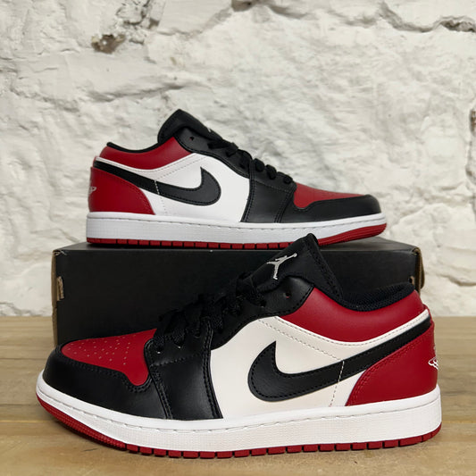 Air Jordan 1 Low Bred Toe Sz 8.5 DS