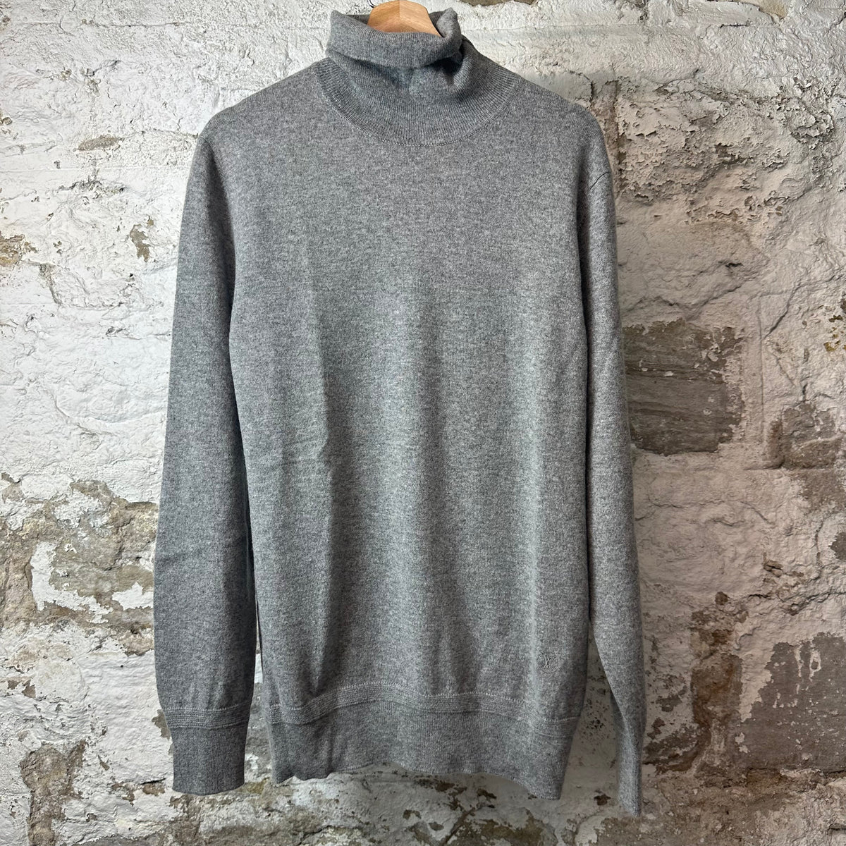 Louis Sweater Cashmere Turtle Neck Grey Sweater Sz XXL