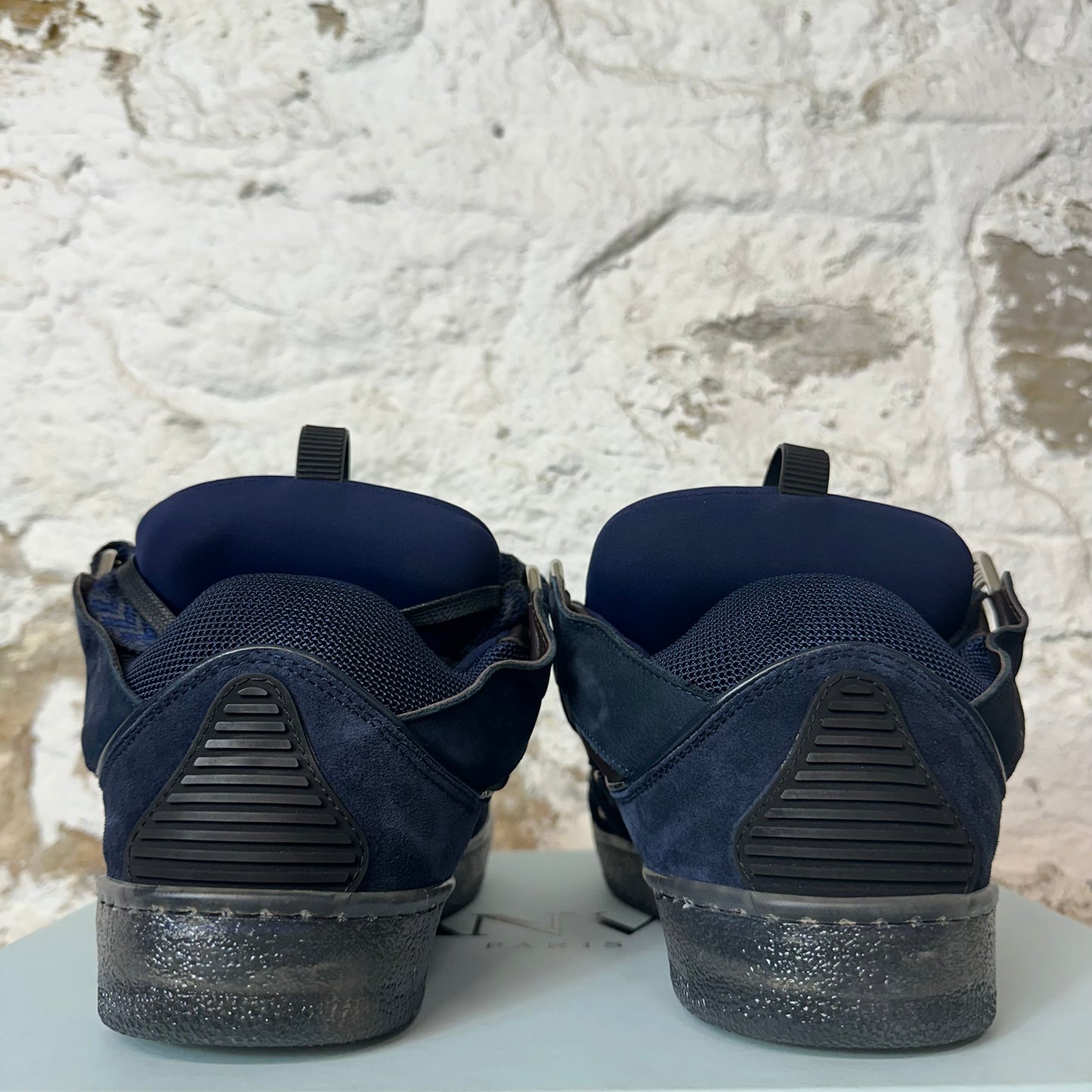 Lanvin Curb Navy Sneaker