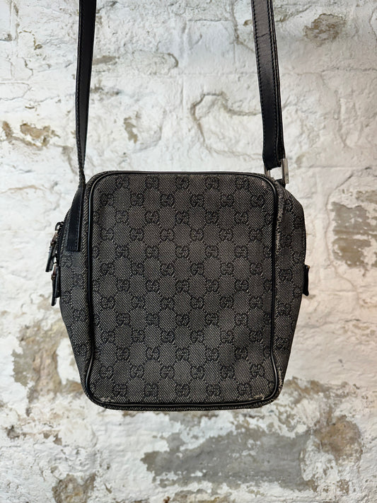 Gucci Grey GG Marmont Monogram Shoulder Bag