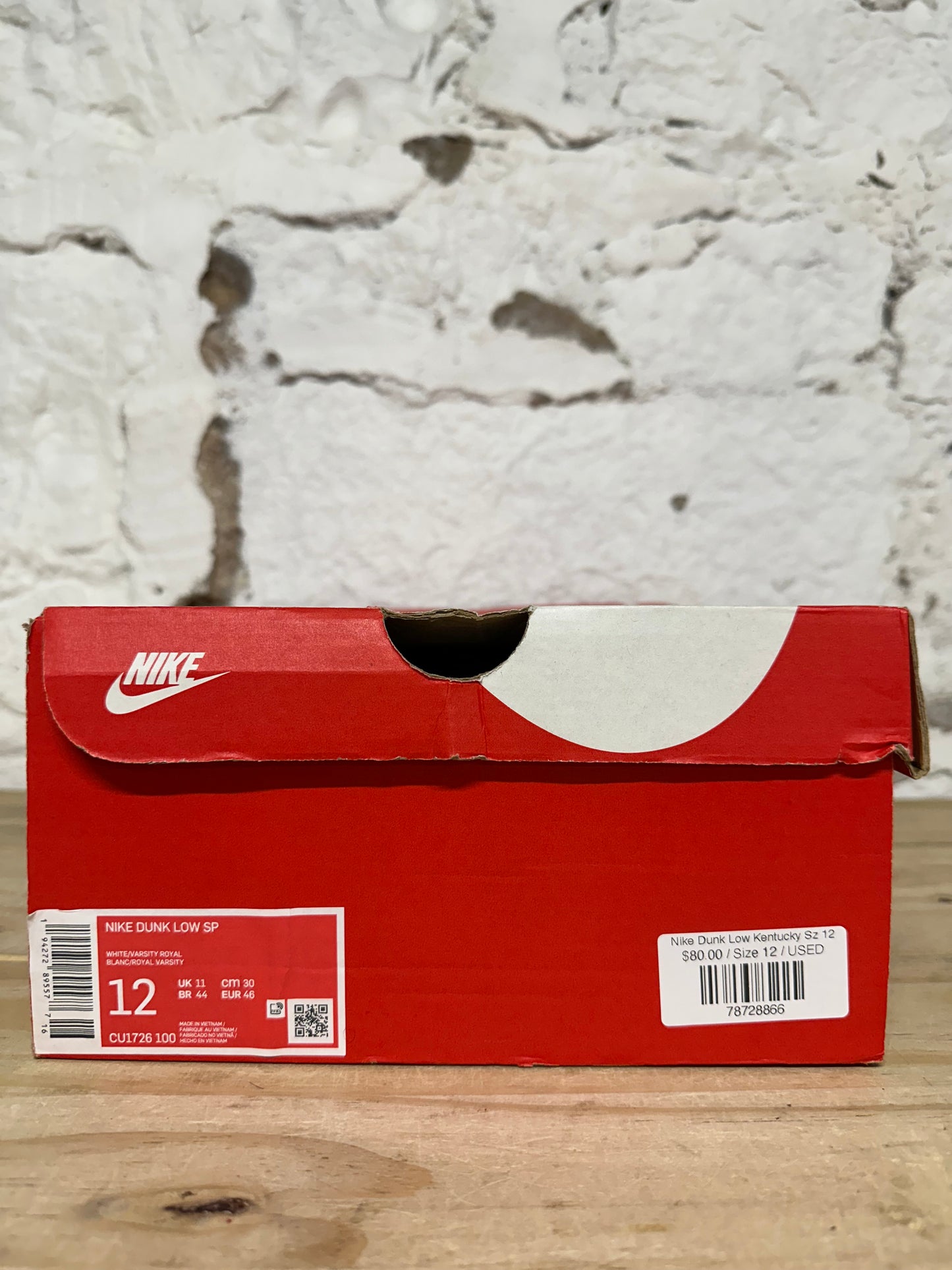 Nike Dunk Low Kentucky Sz 12