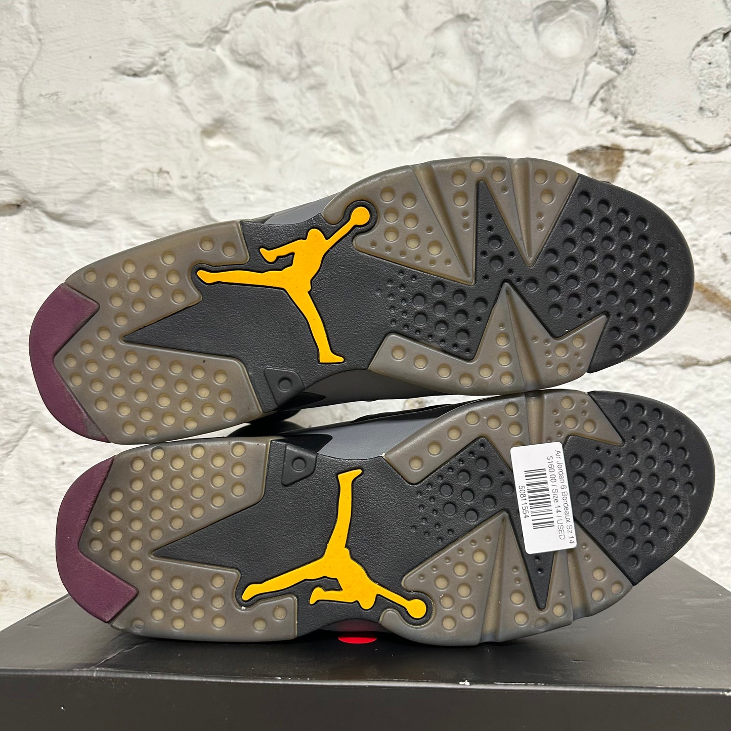 Air Jordan 6 Bordeaux Sz 14