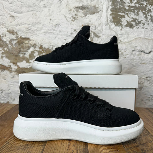 Alexander Mcqueen Black Knit White Sneaker Sz 7 (40) No Box