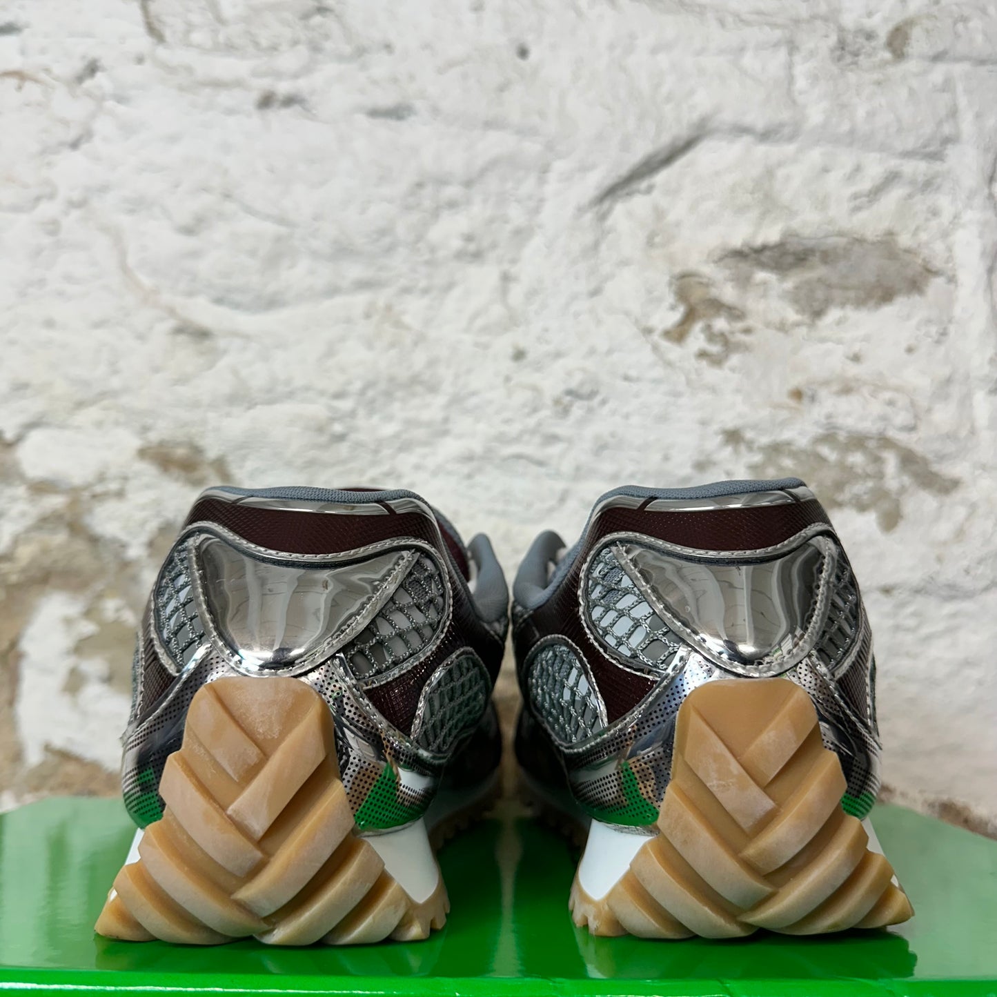 Bottega Veneta Burgundy Silver Orbit Sneaker Sz 12 (45)