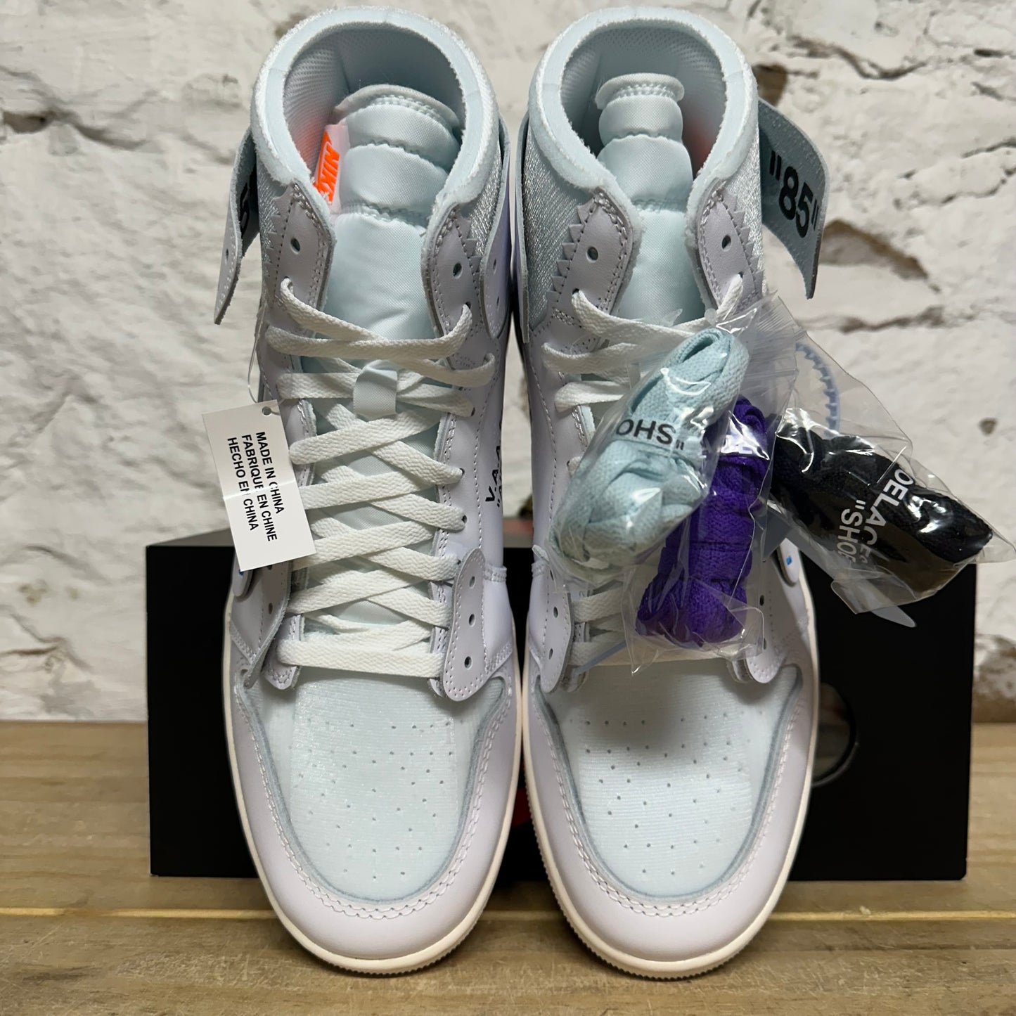 Air Jordan 1 High Virgil Abloh Archive Alaska Sz 13 DS