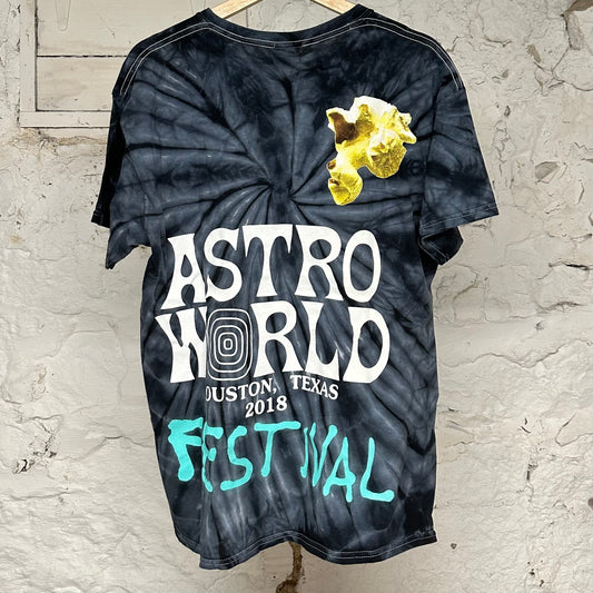 Travis Scott Astroworld Tie Dye T-Shirt Sz L