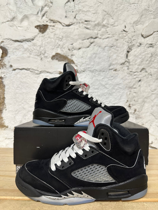 Air Jordan 5 Black Metallic Sz 3.5Y