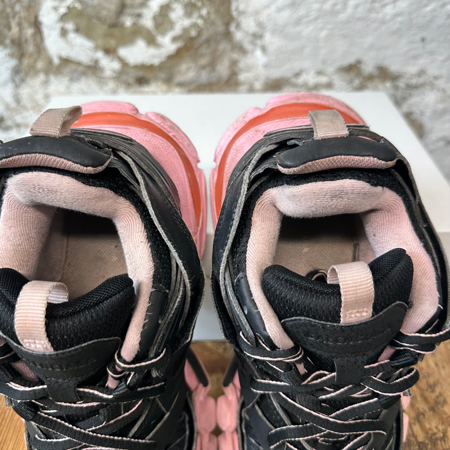 Balenciaga Track Runner Black Pink Sz 4 (35) No Box
