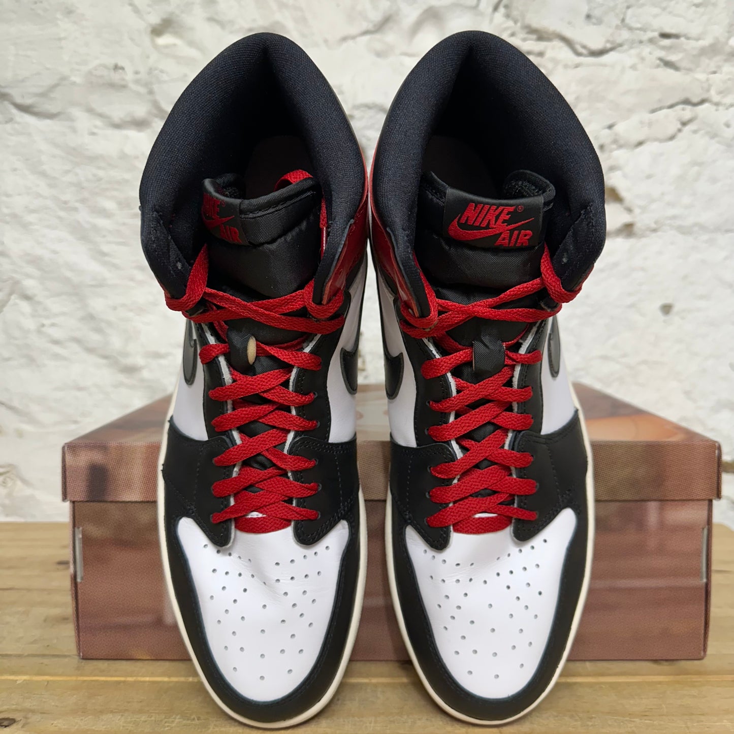 Air Jordan 1 High Black Toe Reimagined Sz 14