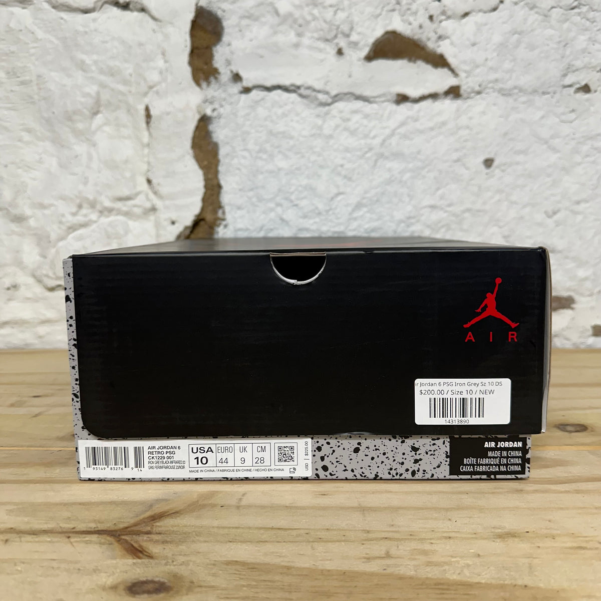 Air Jordan 6 PSG Iron Grey Sz 10 DS
