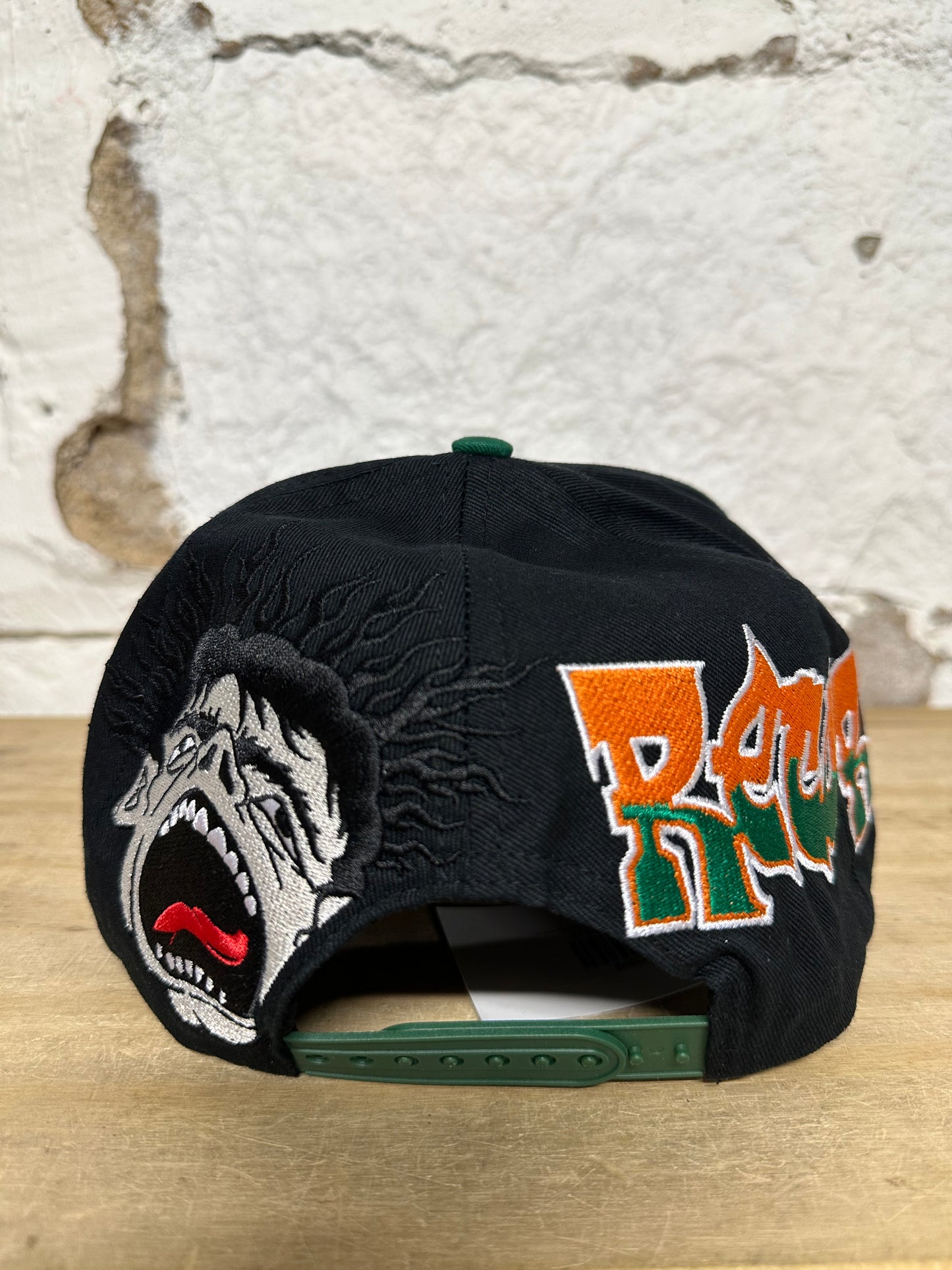 Hellstar Records Black Green Orange Snapback Hat DS