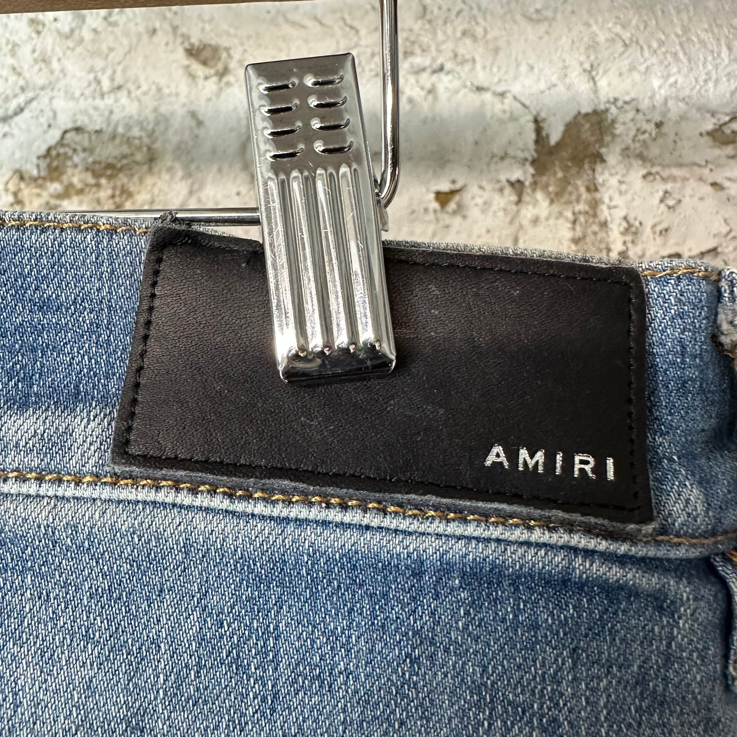 Amiri MX1 Blue Tie Dye Blue Denim Jeans Sz 32